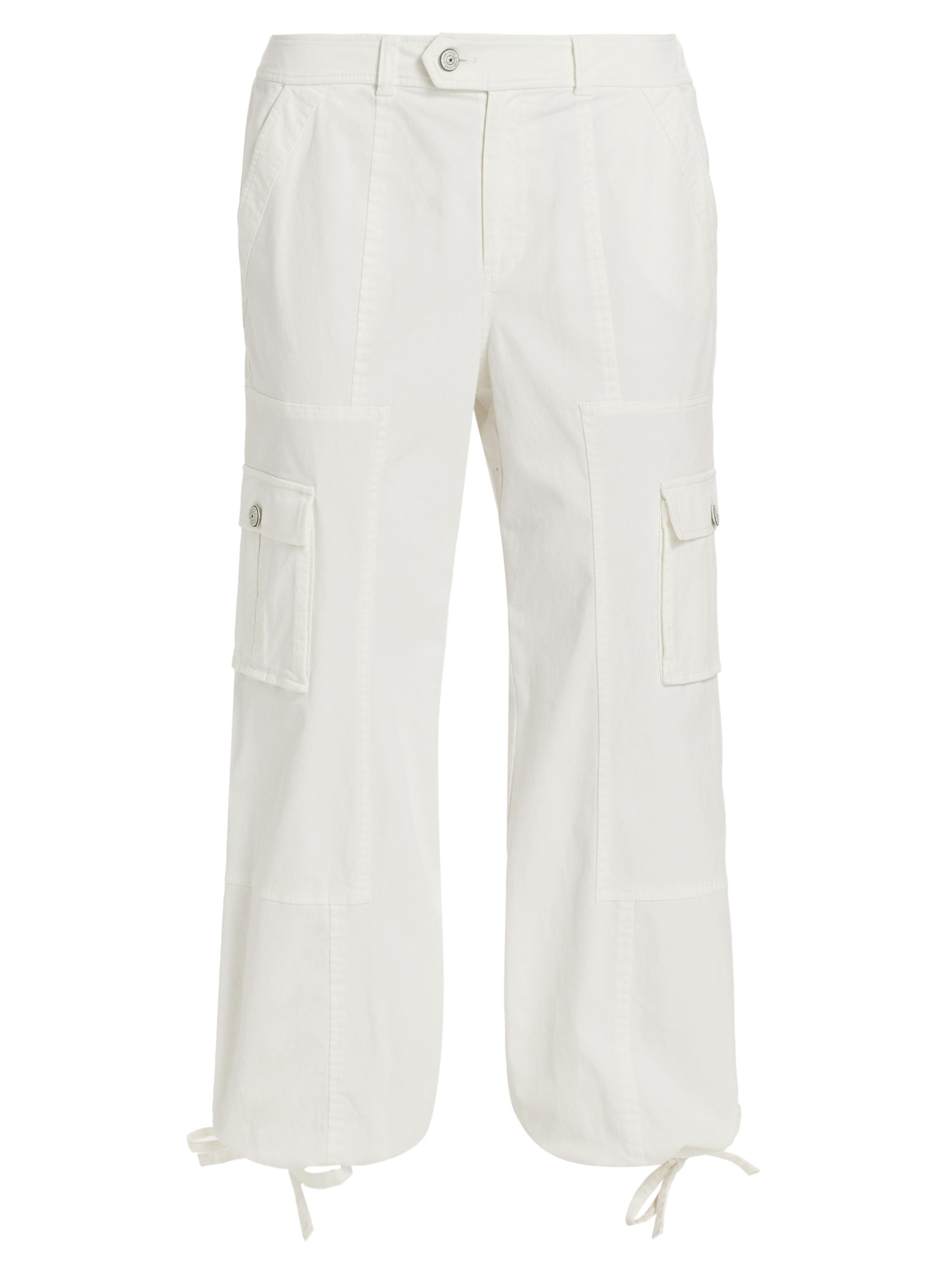 CINQ A SEPT Women's Zola Cotton Cargo Pants - White