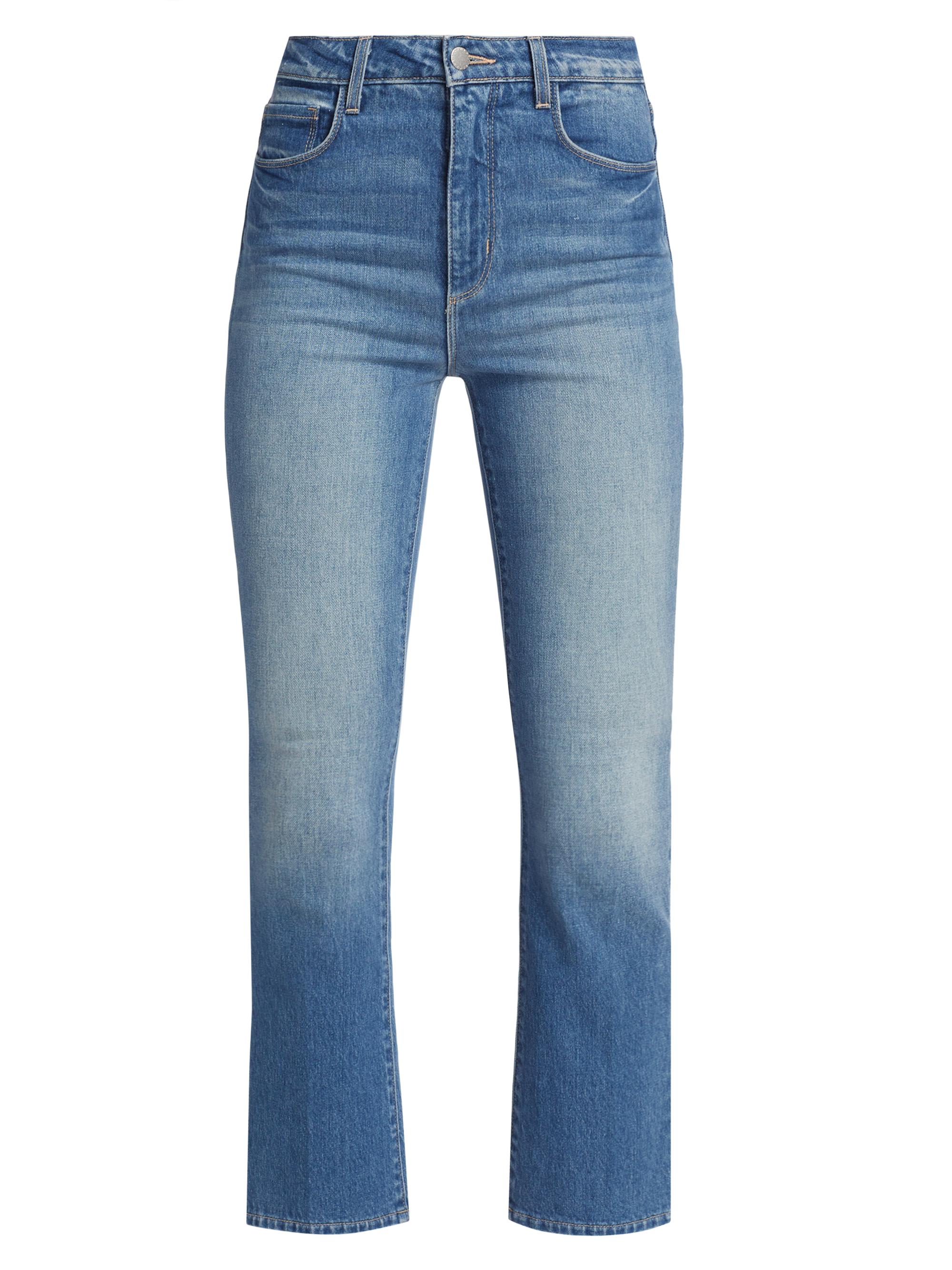 L'AGENCE Women's Mira Stretch High-Rise Crop Boot-Cut Jeans - Cowan