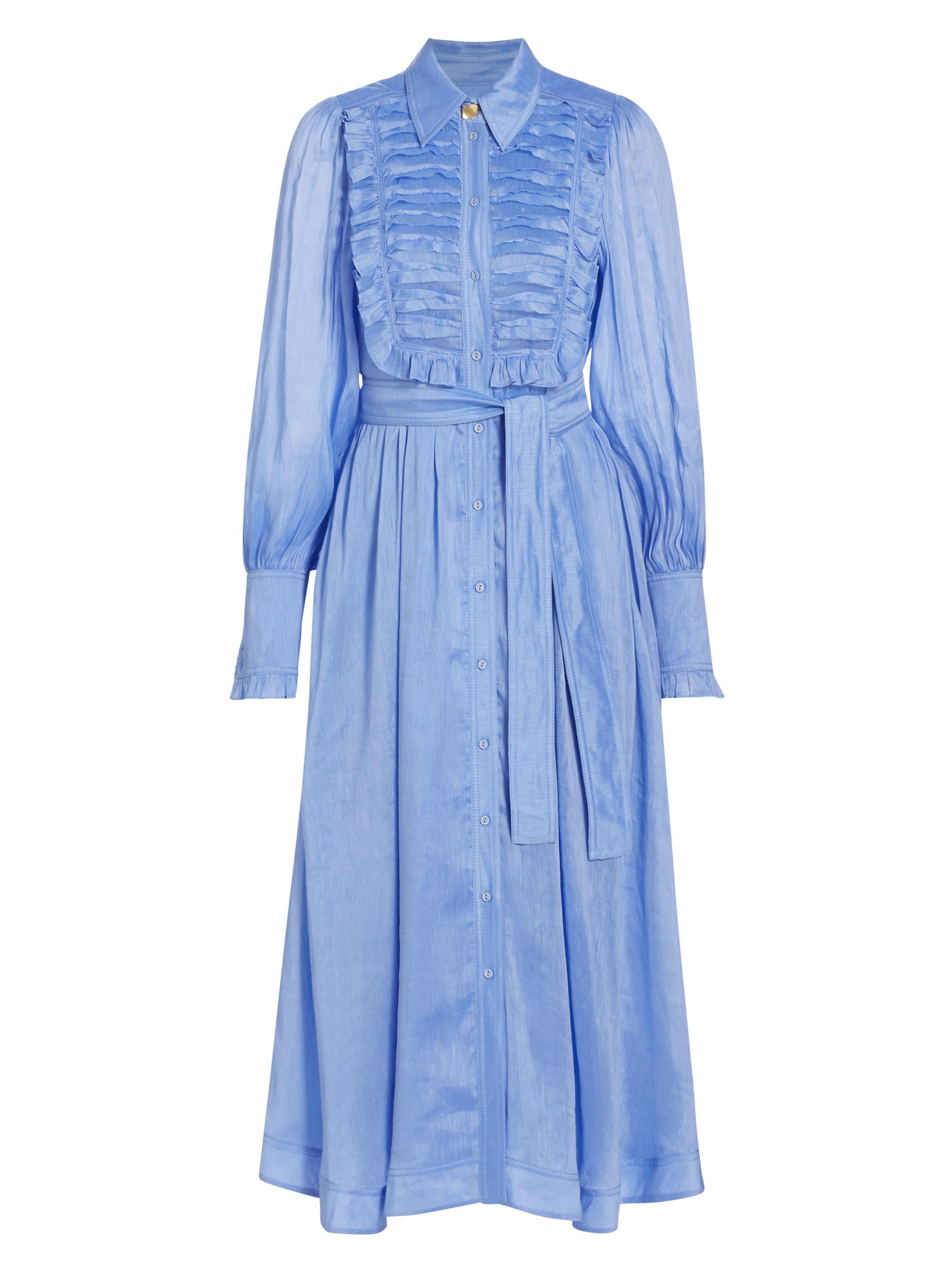 Aje Iris Belted Linen-Blend Maxi Dress | Saks Fifth Avenue