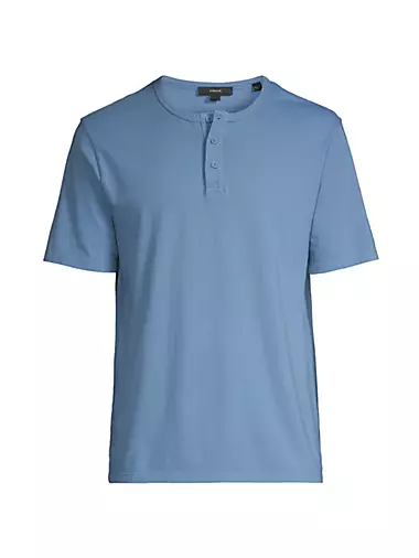 Men's Holiday Red Waffle Henley - Little Blue House CA