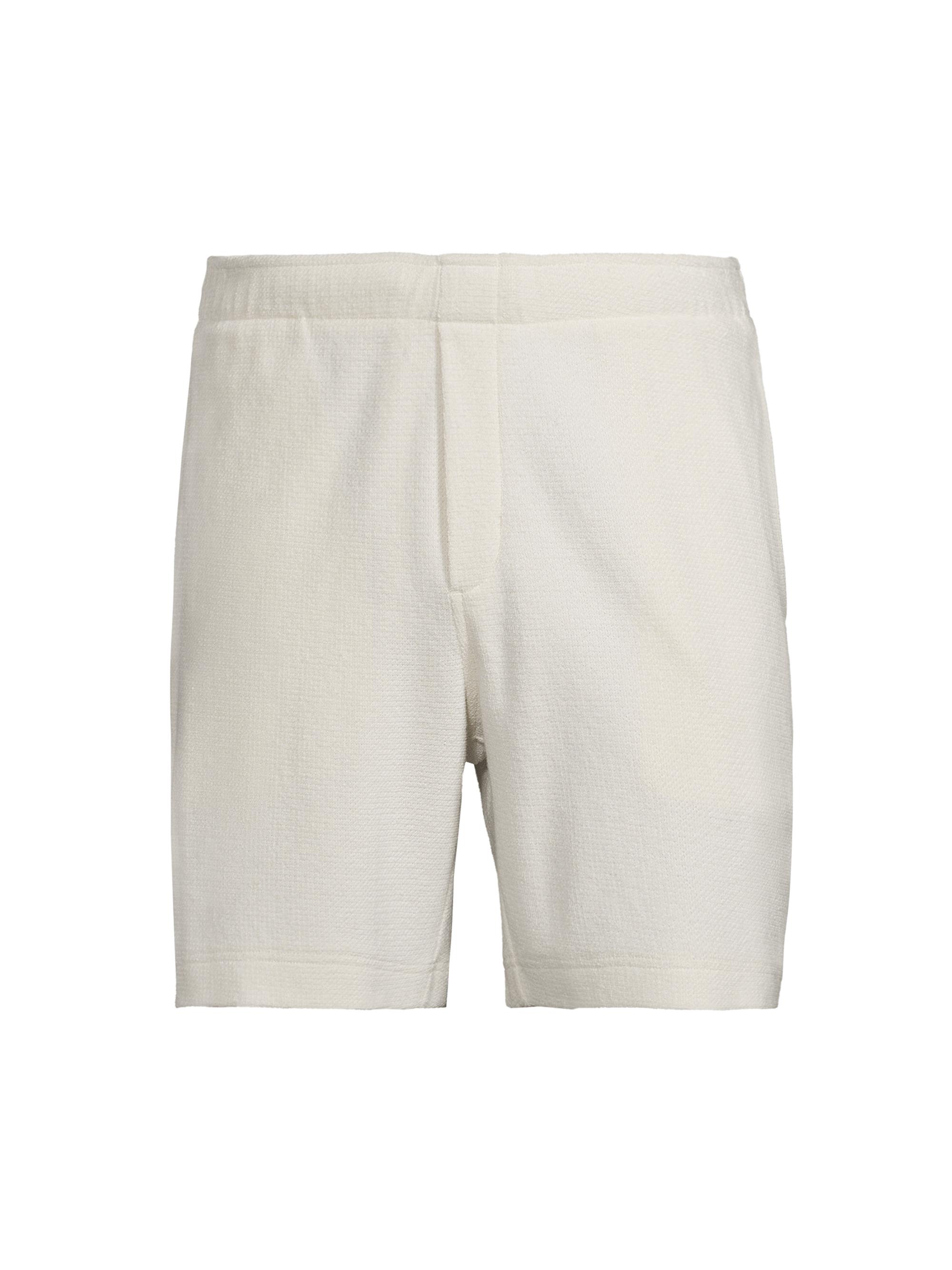 Vince Men's Bouclé Stretch-Cotton Shorts - Bone