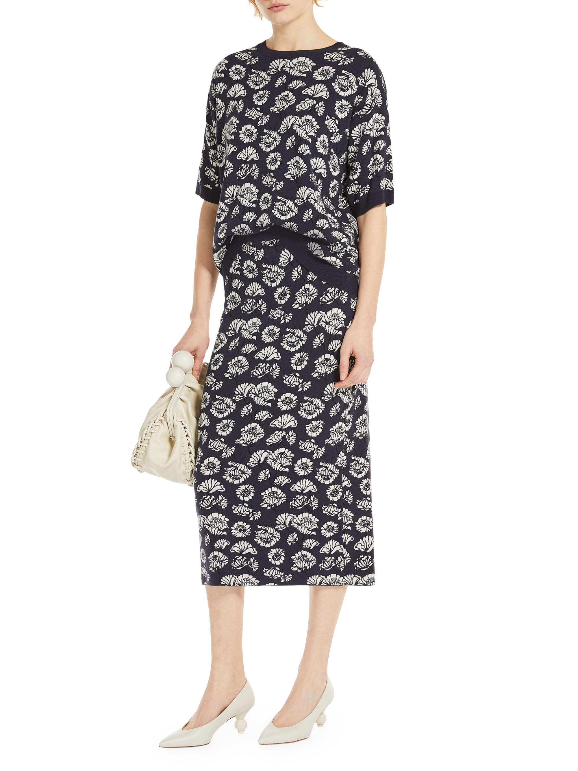Weekend Max Mara Zufolo Floral Jacquard Sweater | Saks Fifth Avenue