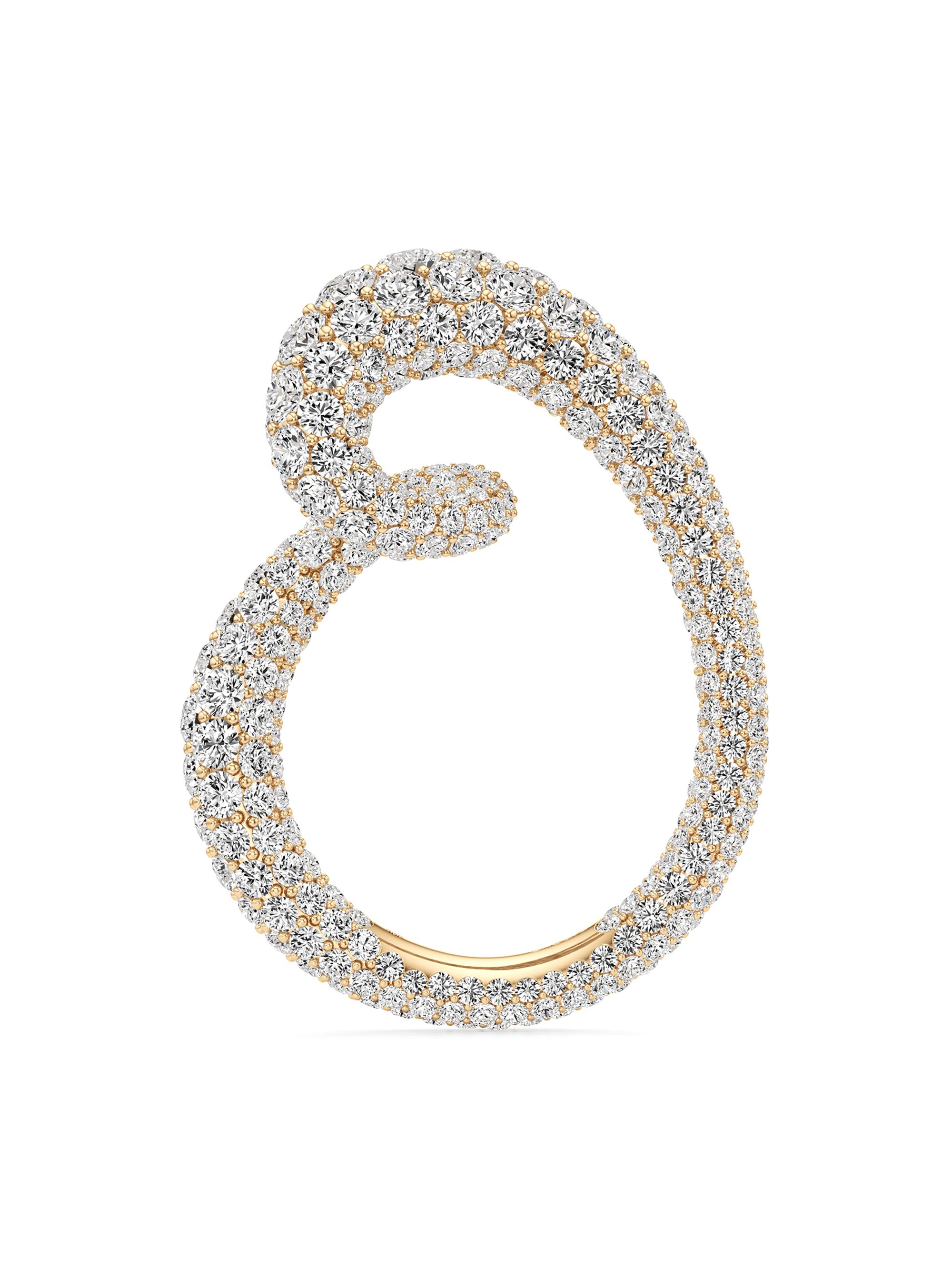 Unsaid Women's Whirlwind 18K Yellow Gold & 5.95 TCW Lab-Grown Diamond Ring - Yellow Gold