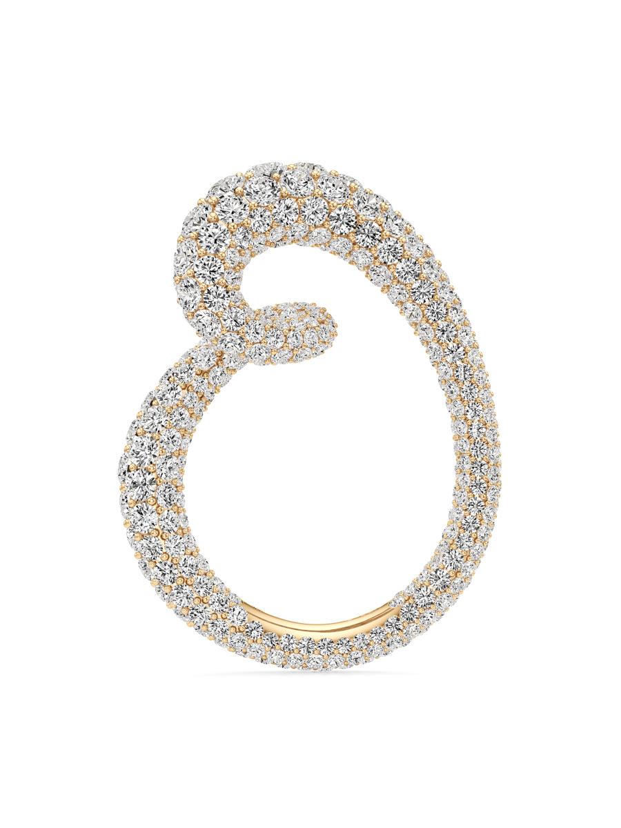 Unsaid Women's Whirlwind 18k Yellow Gold & 5.95 Tcw Lab-grown Diamond Ring