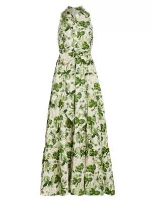 Shop Cara Cara Adriana Floral Cotton Poplin Maxi Dress | Saks Fifth Avenue