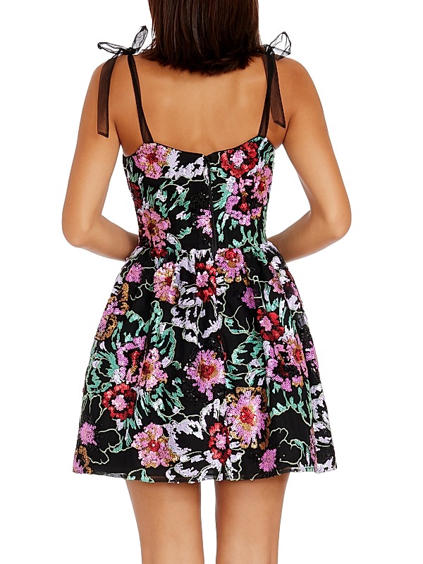 Shop Dress The Population Kaitrin Sequin Floral Sweetheart Shop Dress The Population Kaitrin Sequin Floral Sweetheart