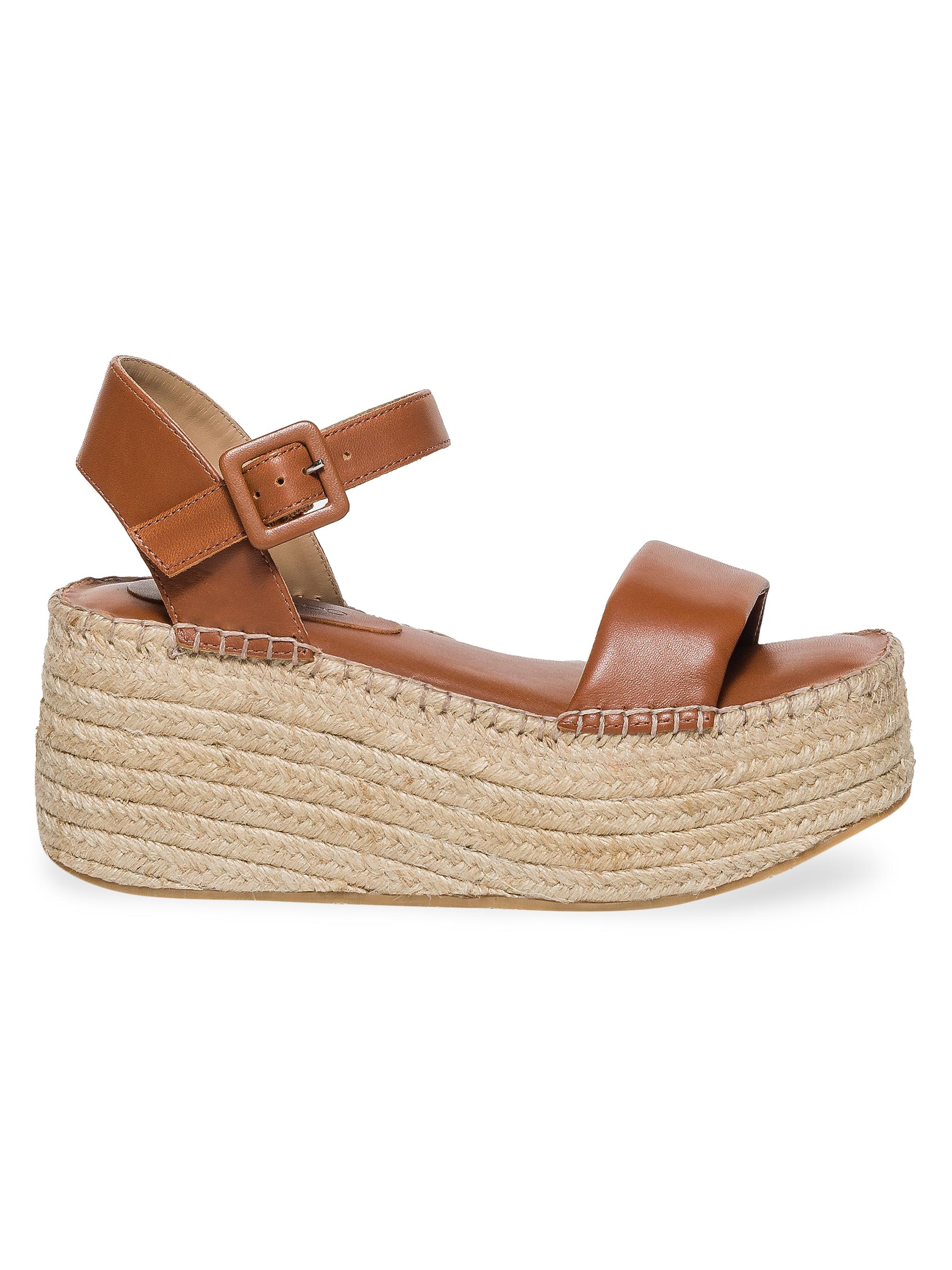Bernardo Women's Mallorca Leather Espadrille Sandals - Luggage