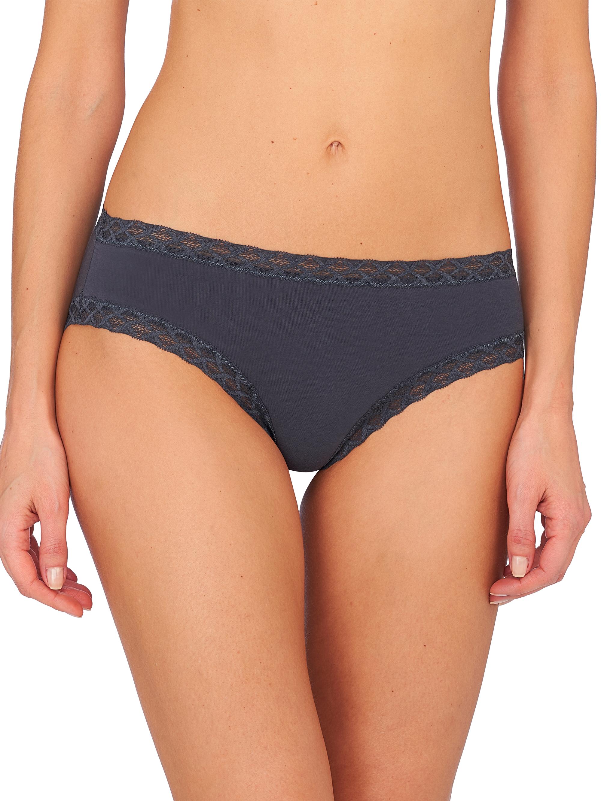 Natori Women's Bliss Cotton Girl Briefs - Ash Navy