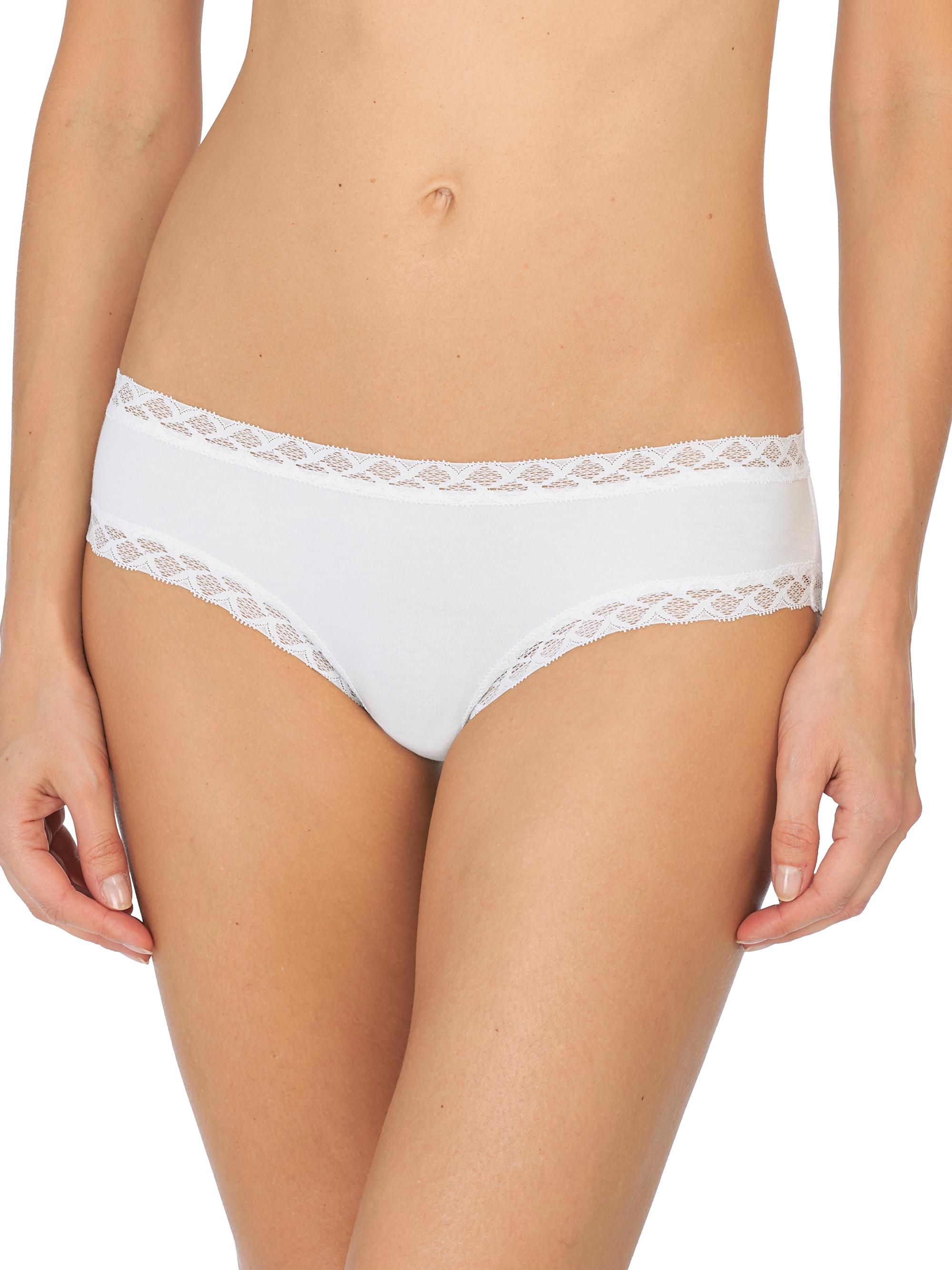 Natori Women's Bliss Cotton Girl Briefs - White
