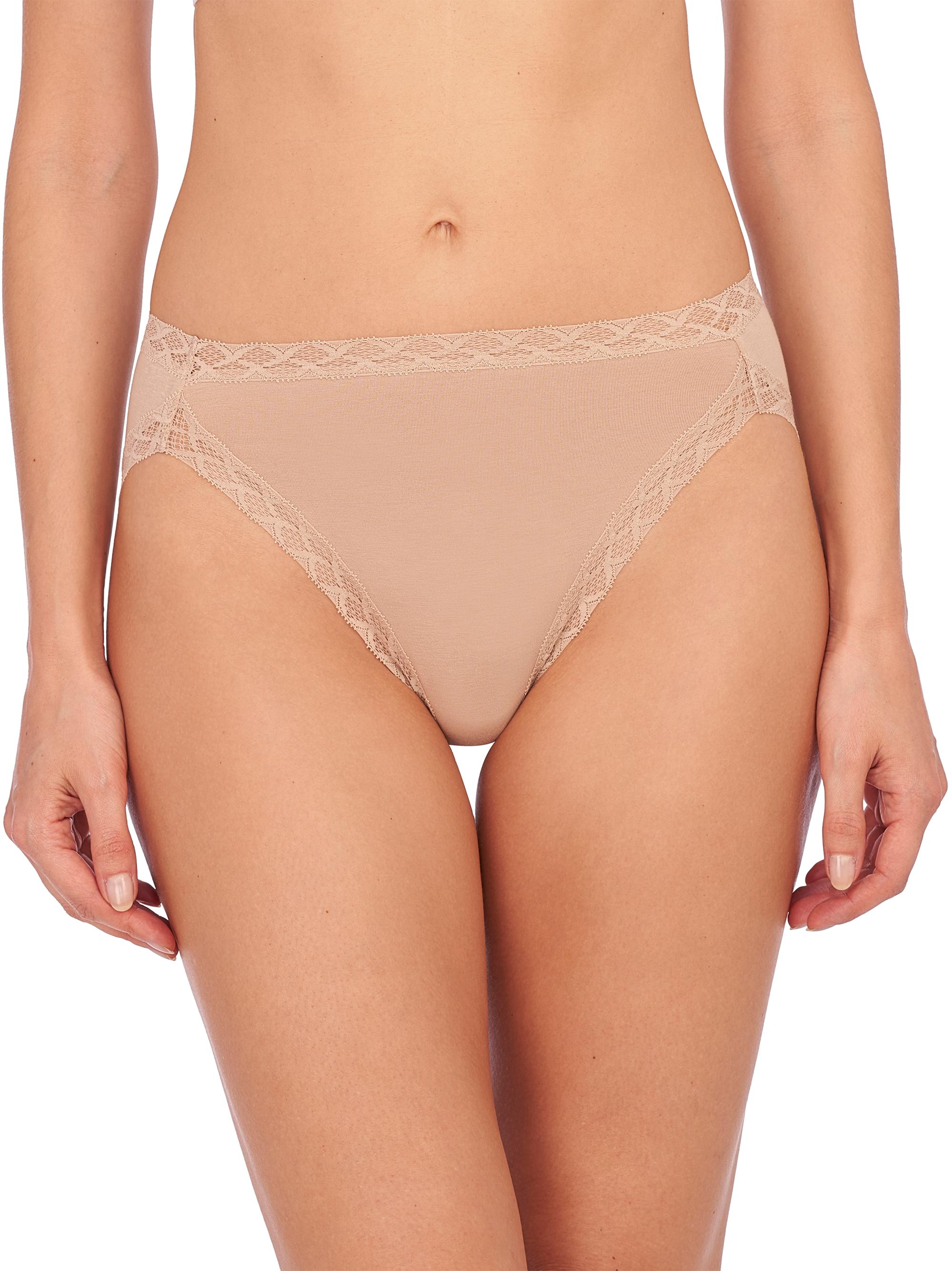 Natori Women's Bliss Cotton French Cut Brief 3 Pack - Black Cafe White | Thumbnail 3