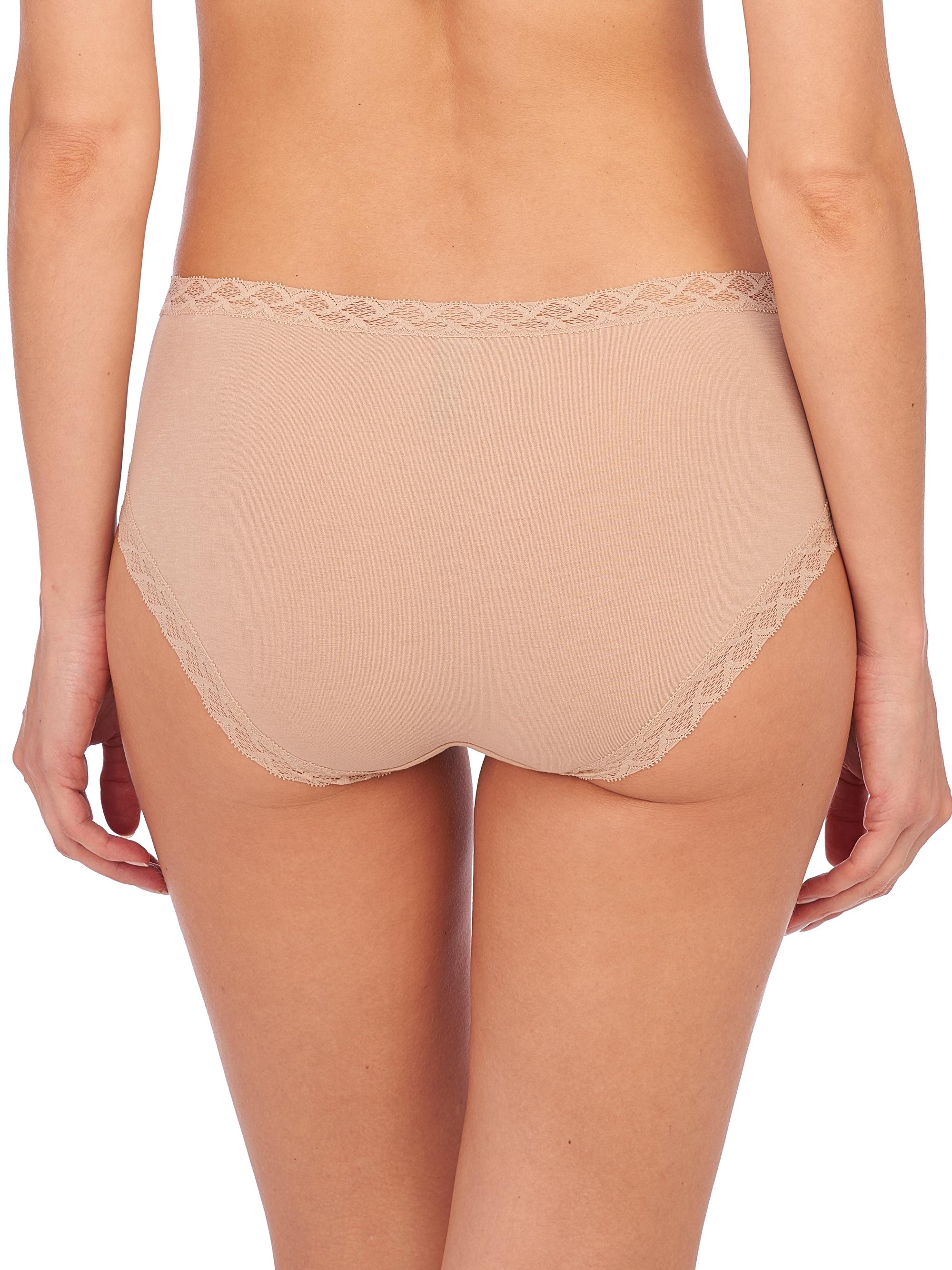 Natori Women's Bliss Cotton French Cut Brief 3 Pack - Cafe | Thumbnail 3