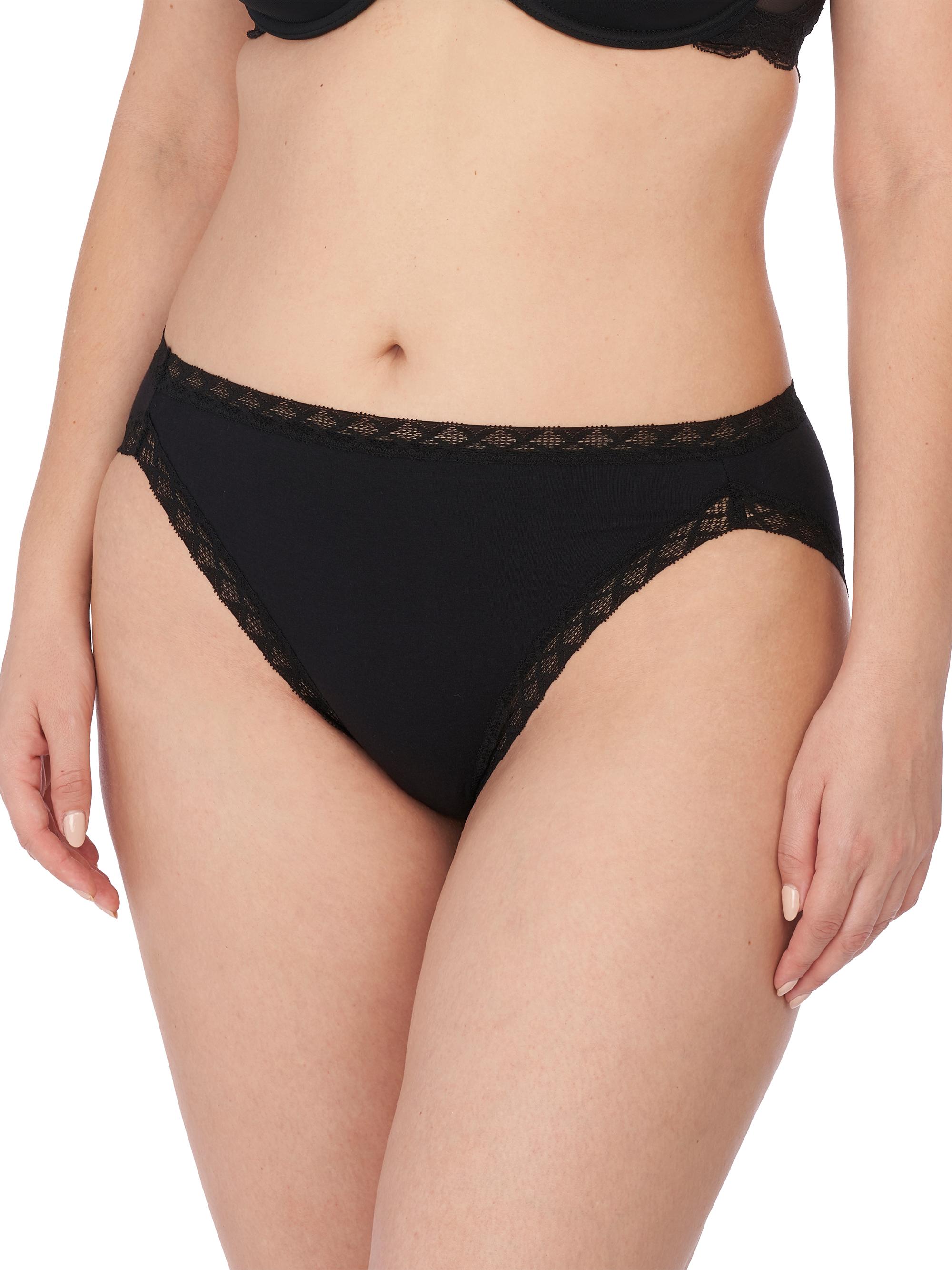 Natori Women's Bliss Cotton French Cut Brief - Black