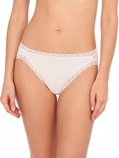 Hanro Women's Cotton Seamless Hi Cut Panty Full Brief Panty, Black, X-Small  at  Women's Clothing store: Briefs Underwear
