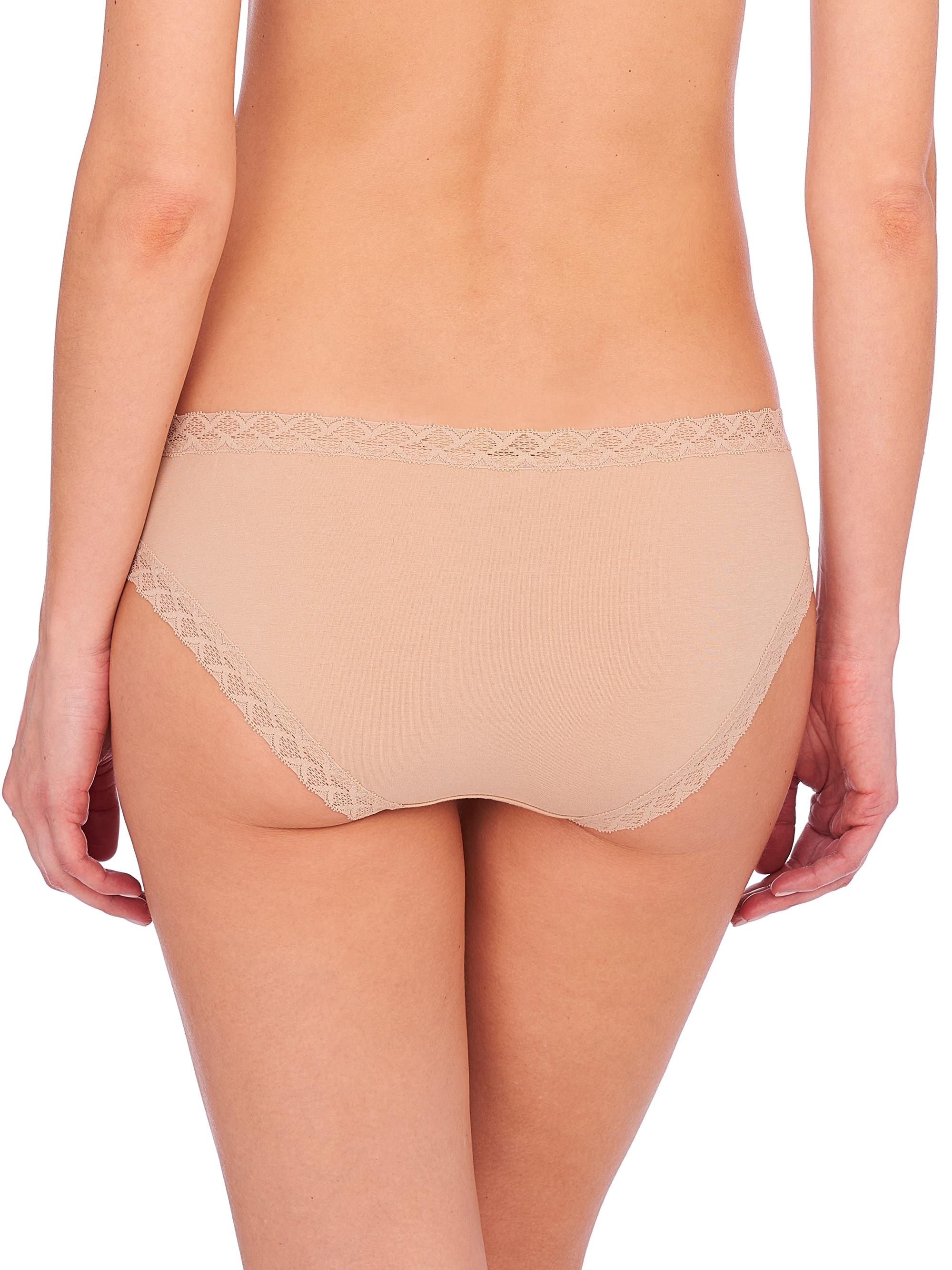 Natori Women's Bliss Cotton Girl Brief 3 Pack - Cafe | Thumbnail 3