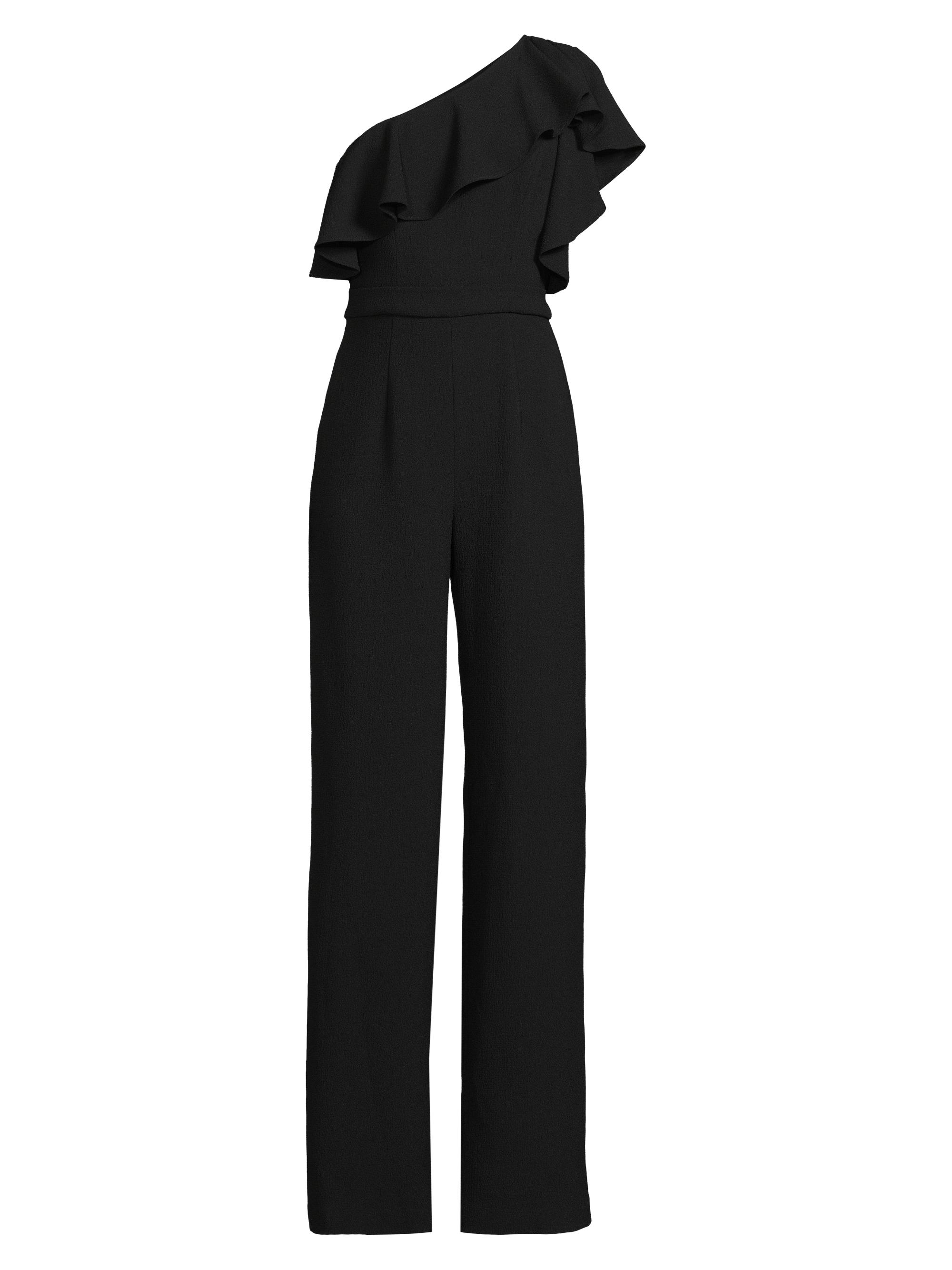 Black Halo Women's Eve Vitani One-Shoulder Jumpsuit - Black