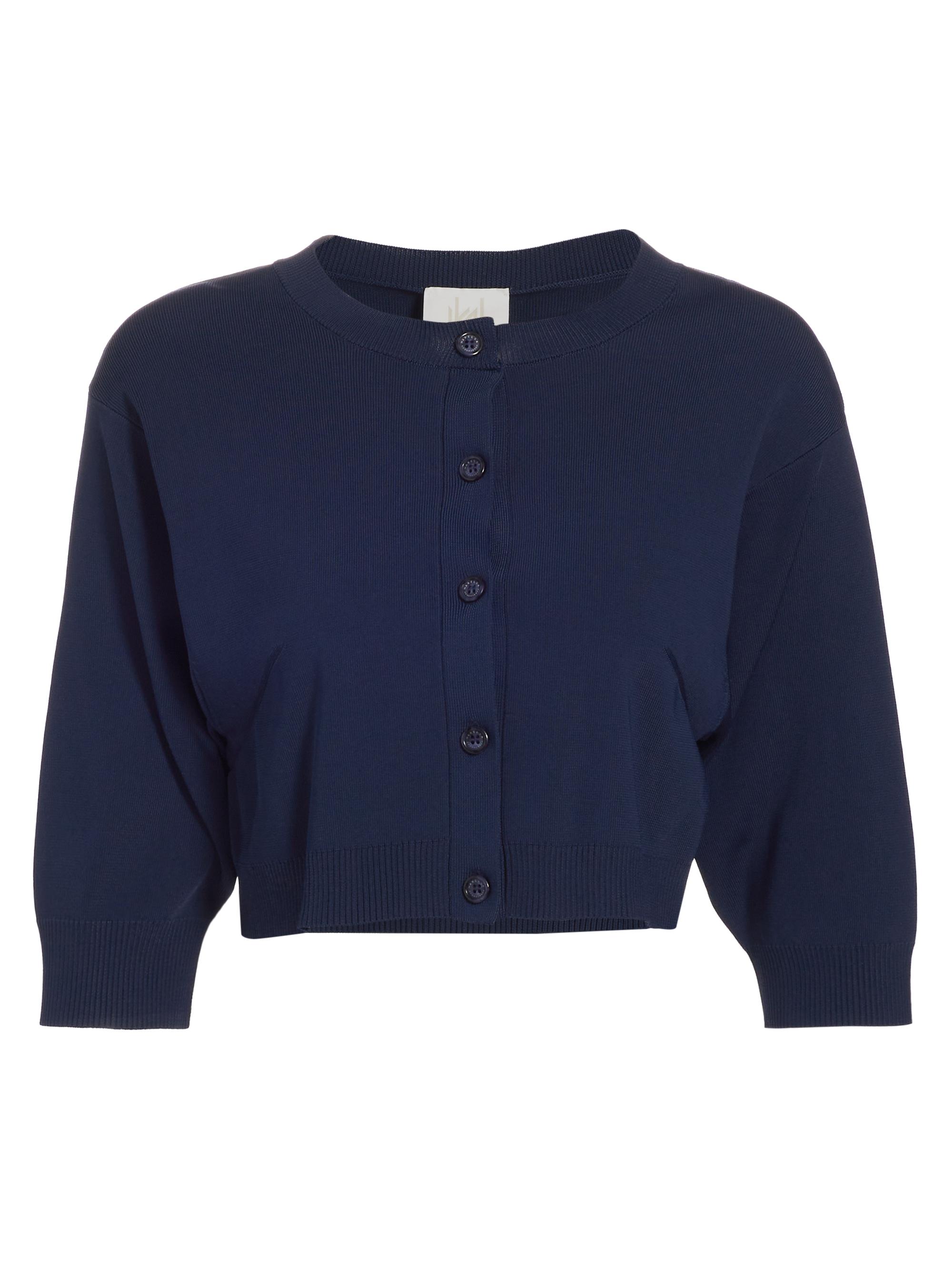 Marella Women's Renon Crop Cardigan - Midnight Blue