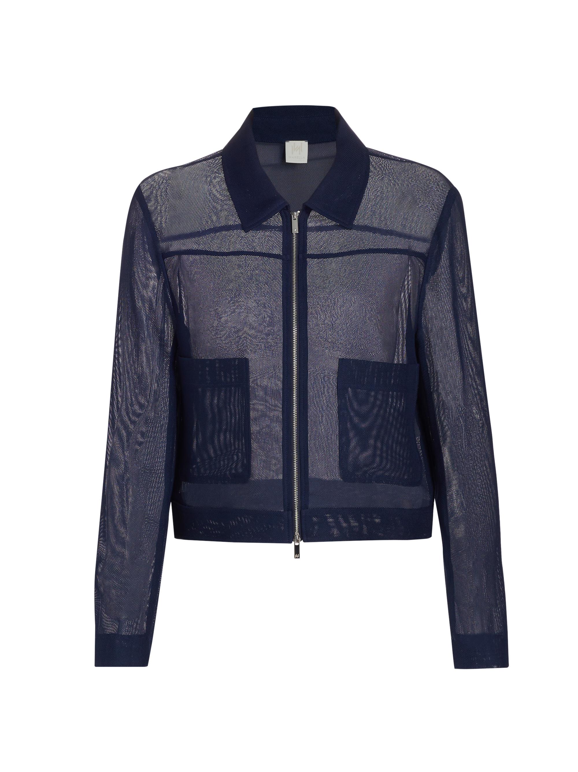 Marella Women's Ortsei Mesh Zip Jacket - Midnight Blue