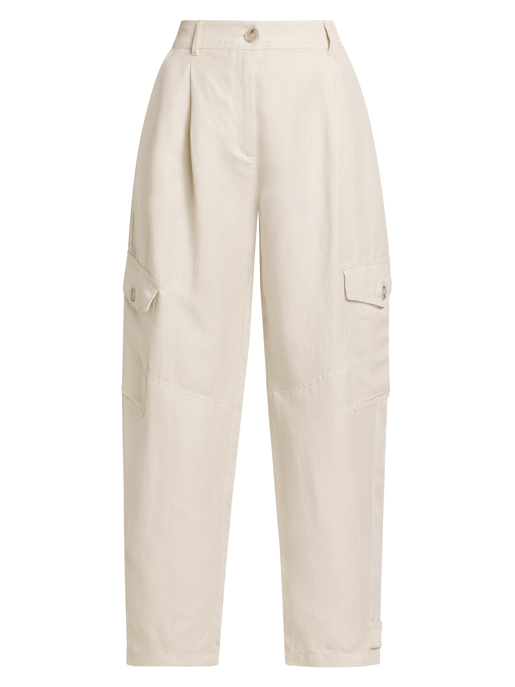 Marella Women's Giada Linen-Blend Tapered Pants - Beige