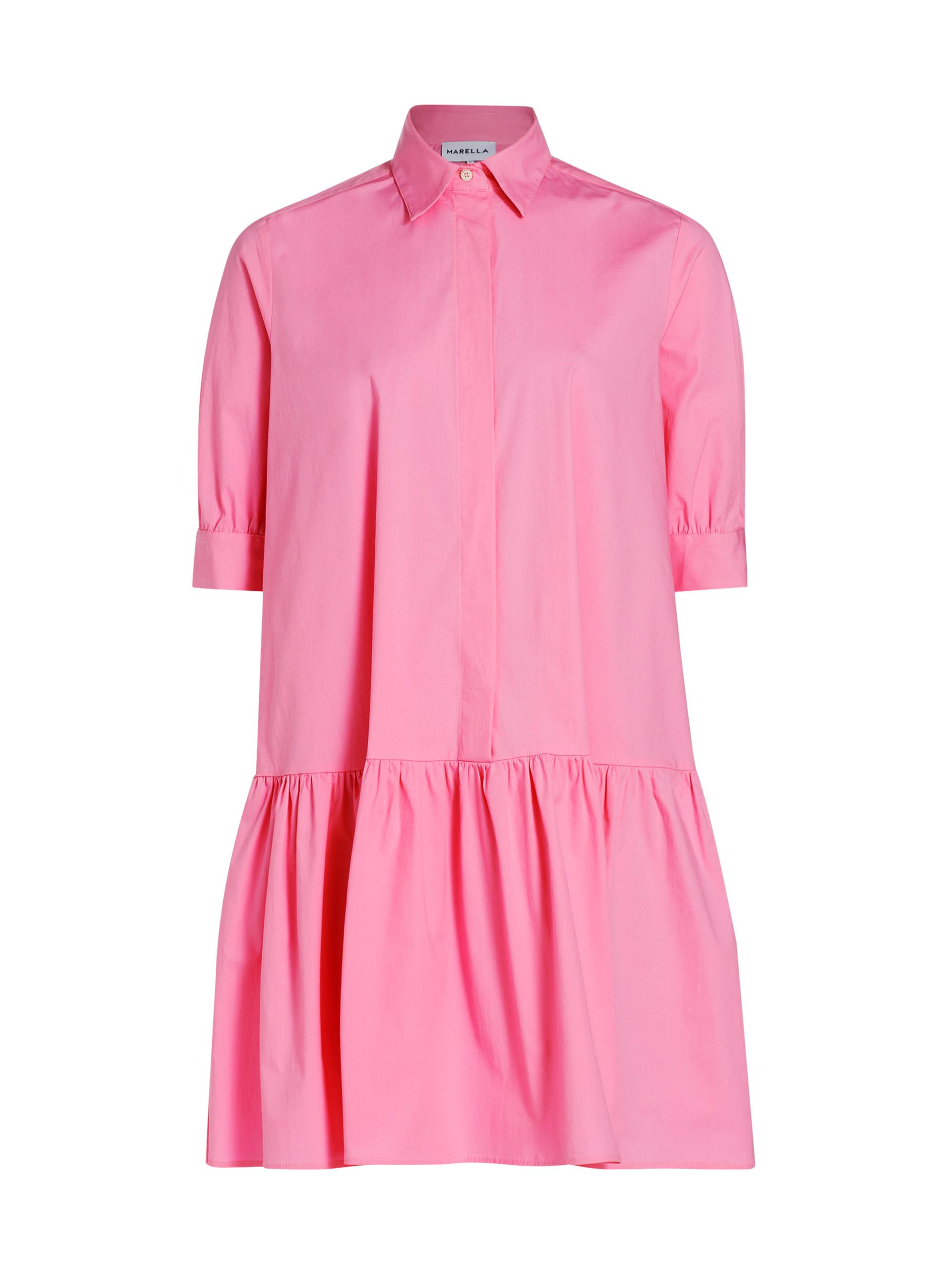 Marella Women's Ebert Poplin Shift Shirtdress - Deep Rose
