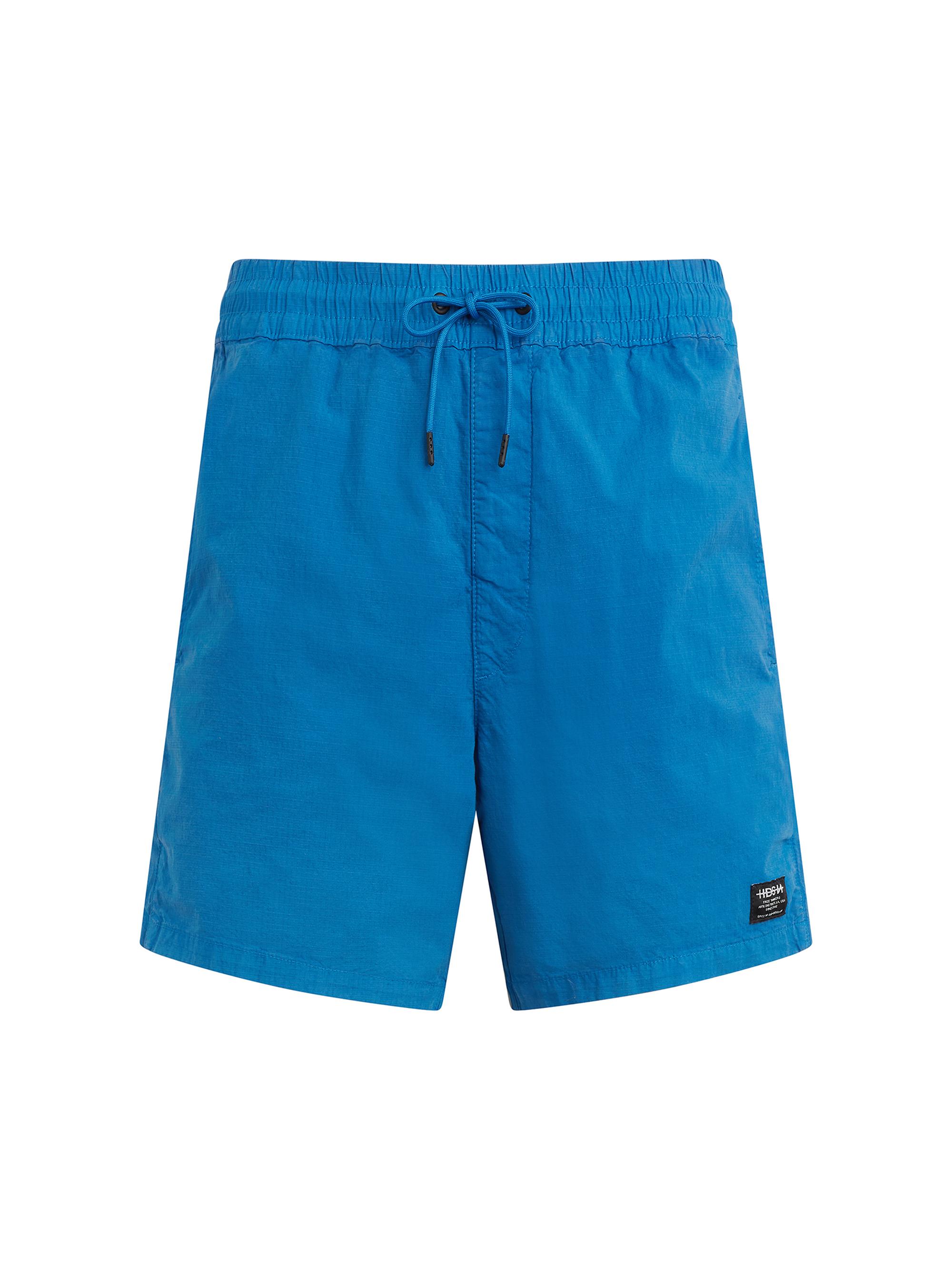 Hudson Jeans Men's Cotton Ripstop Racer Shorts - Ripstop Blue