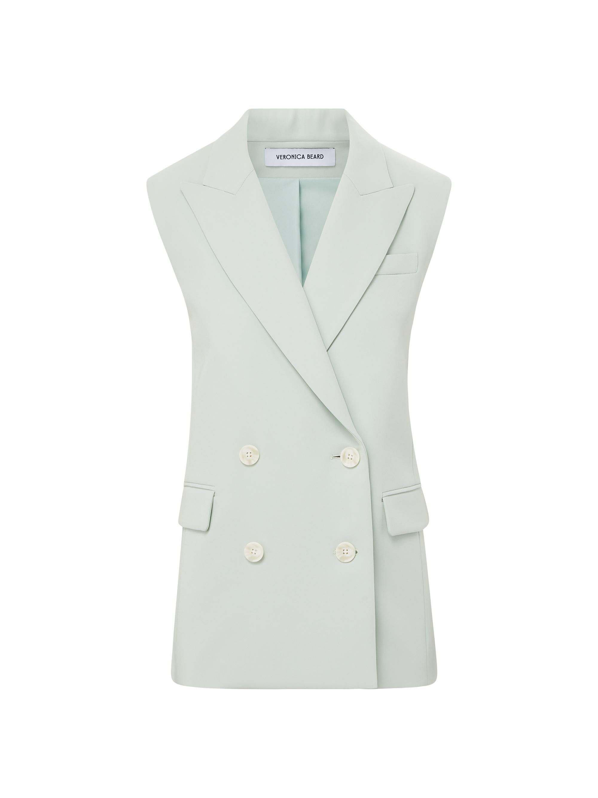 Veronica Beard Women's Becca Longline Vest Top - Sea Mist