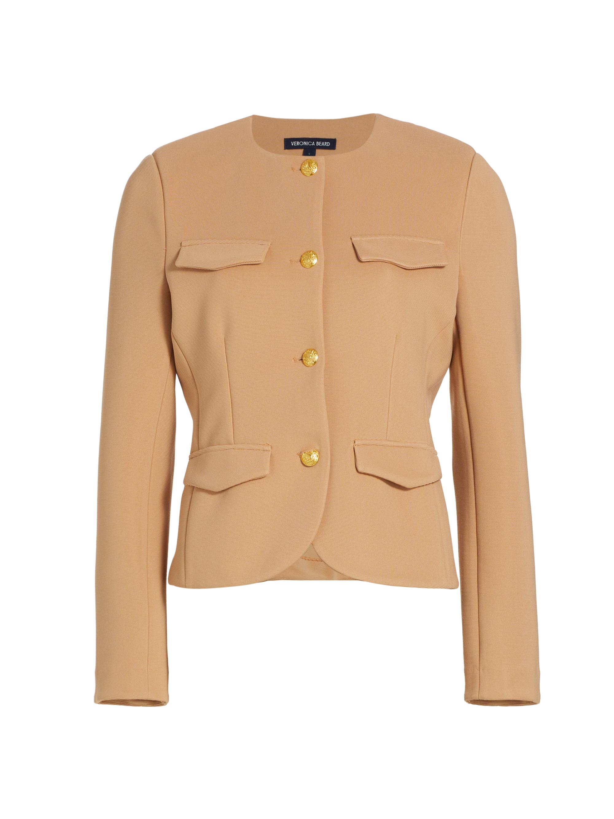 Veronica Beard Women's Kensington Knit Tailored Jacket - Latte