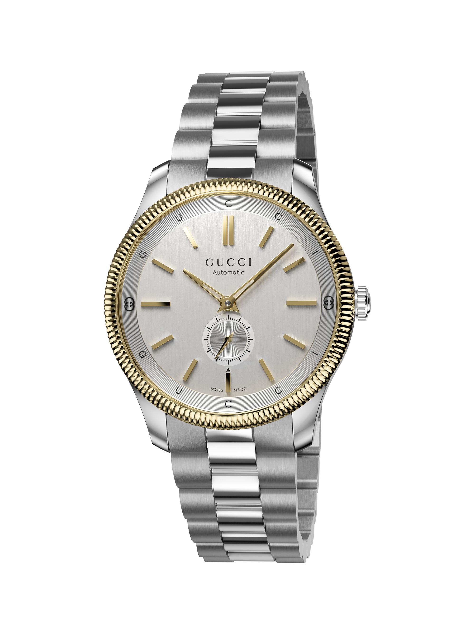 Gucci G-Timeless Stainless Steel, Black Onyx & Alligator-Effect