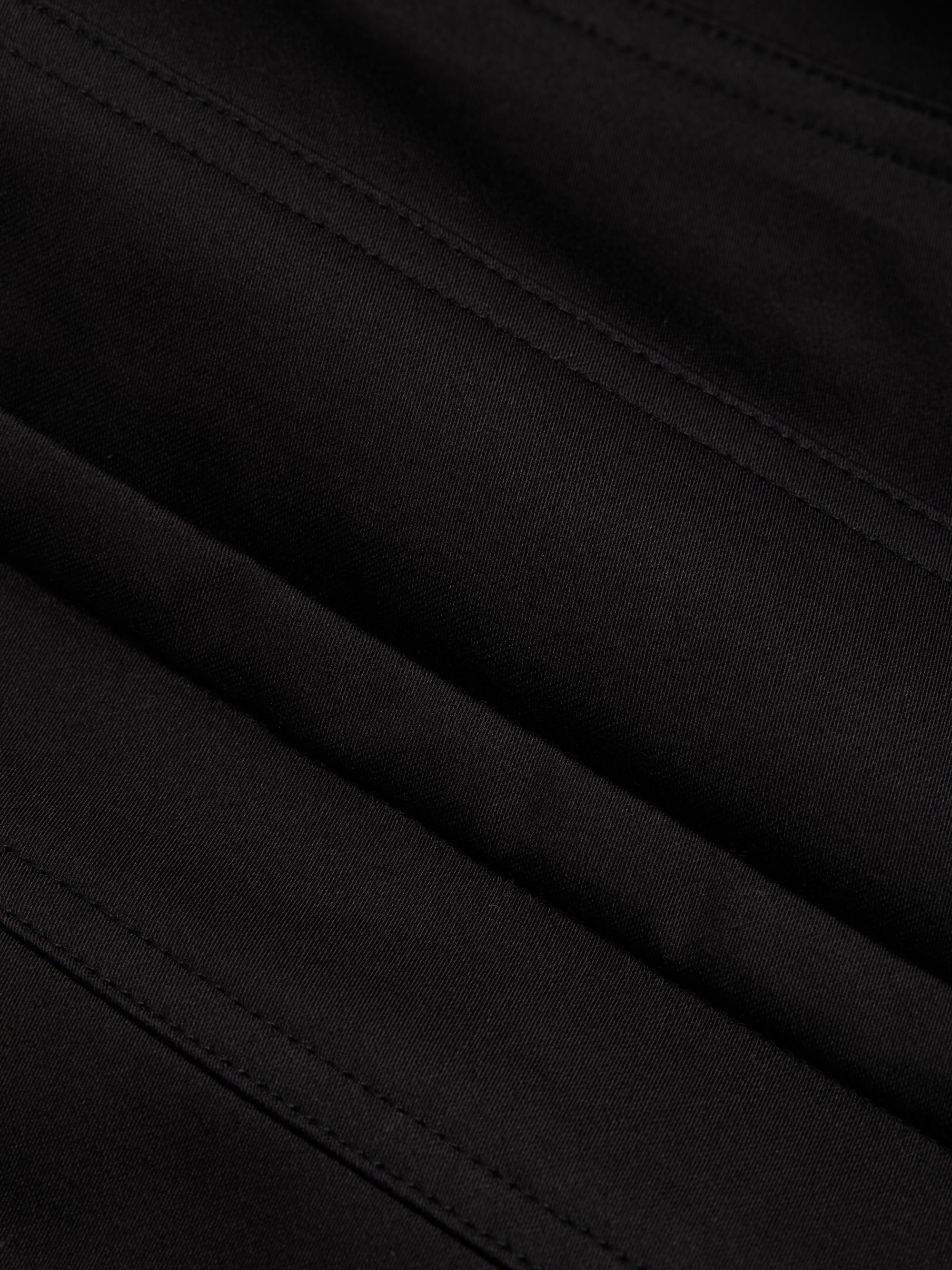 Alice Olivia Diana Asymmetric Cotton-Blend Midi-Dress Saks