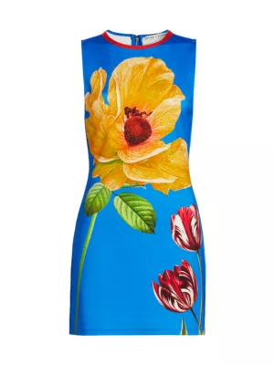 Shop Alice + Olivia Wynell Floral A-Line Sheath Dress | Saks Fifth Avenue