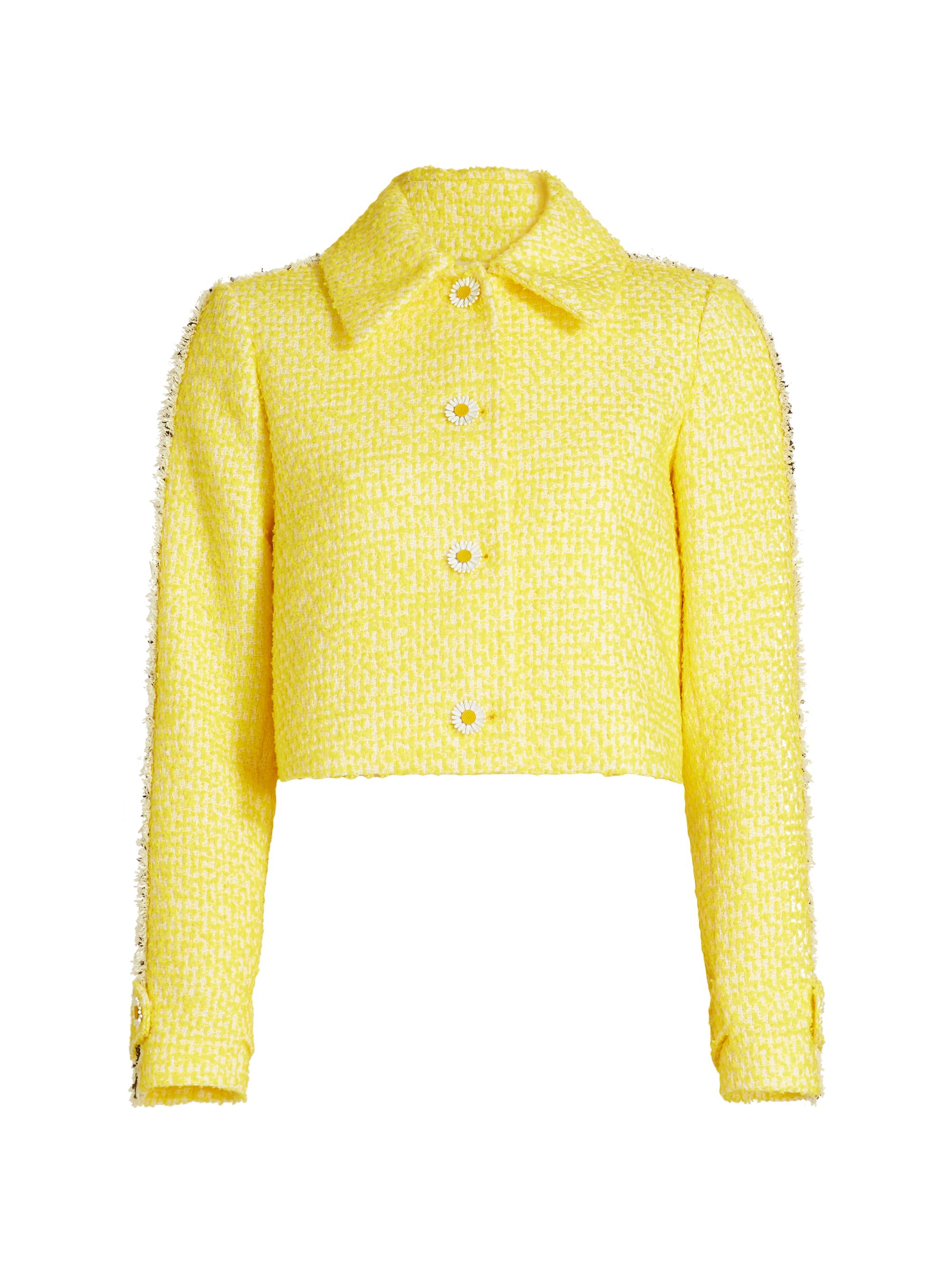 Alice + Olivia Women's Tammy Tweed Jacket - Happy Yellow