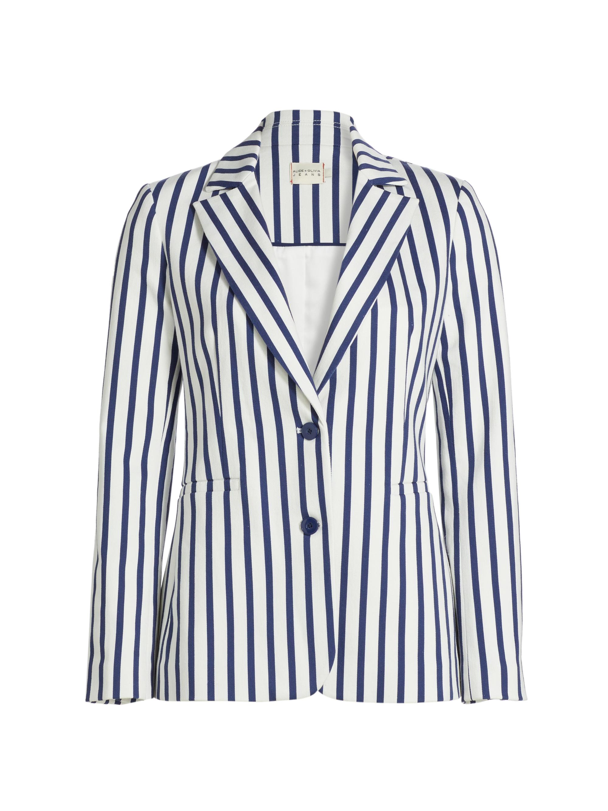 TOM FORD metallic-striped single-breasted blazer - Black