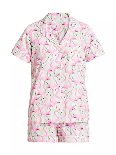 Short Sleeve Top & Boxer Pajama Set