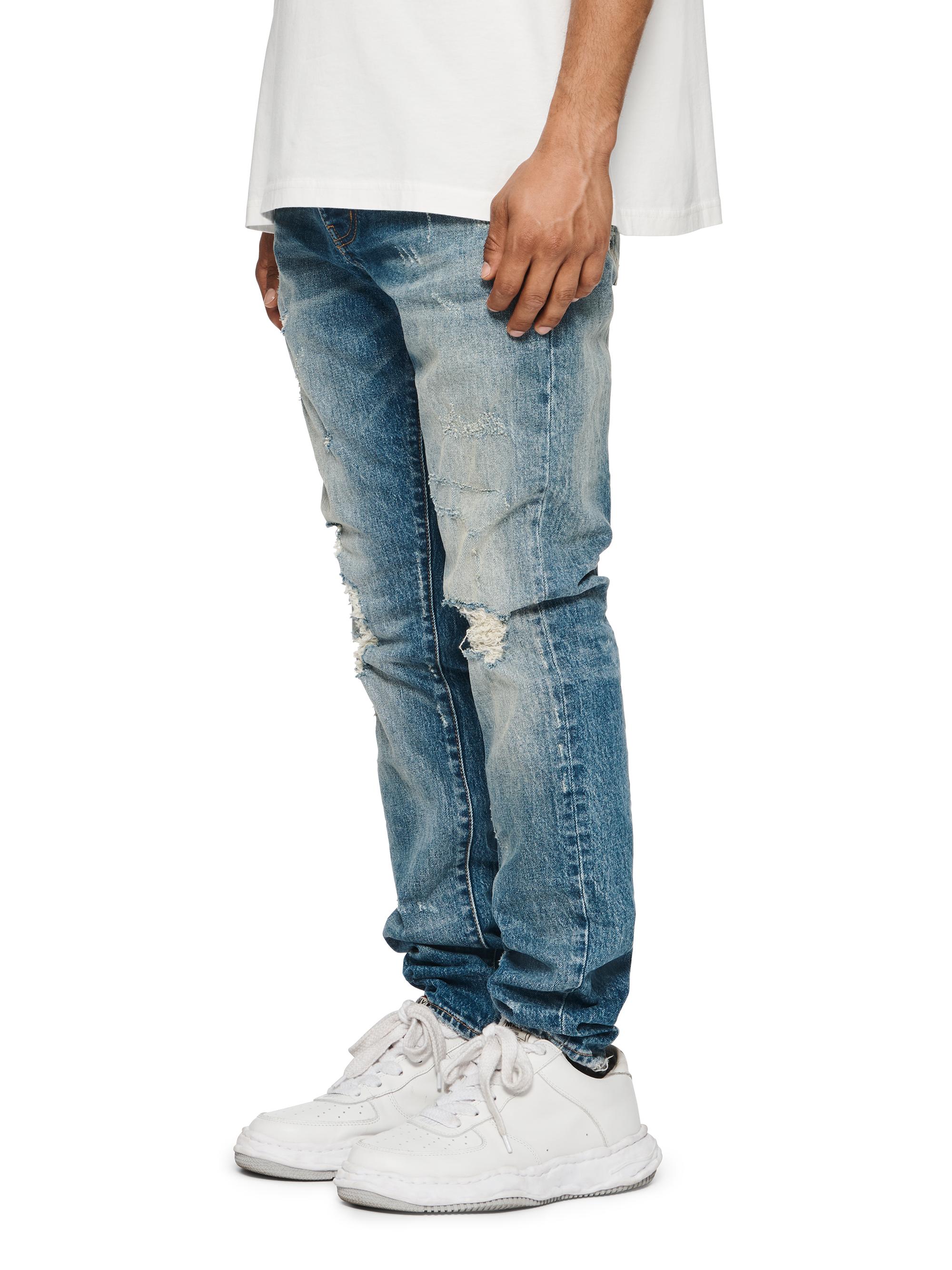 Shop Purple Brand Thrashed Stretch Straight-Leg Jeans | Saks Fifth 