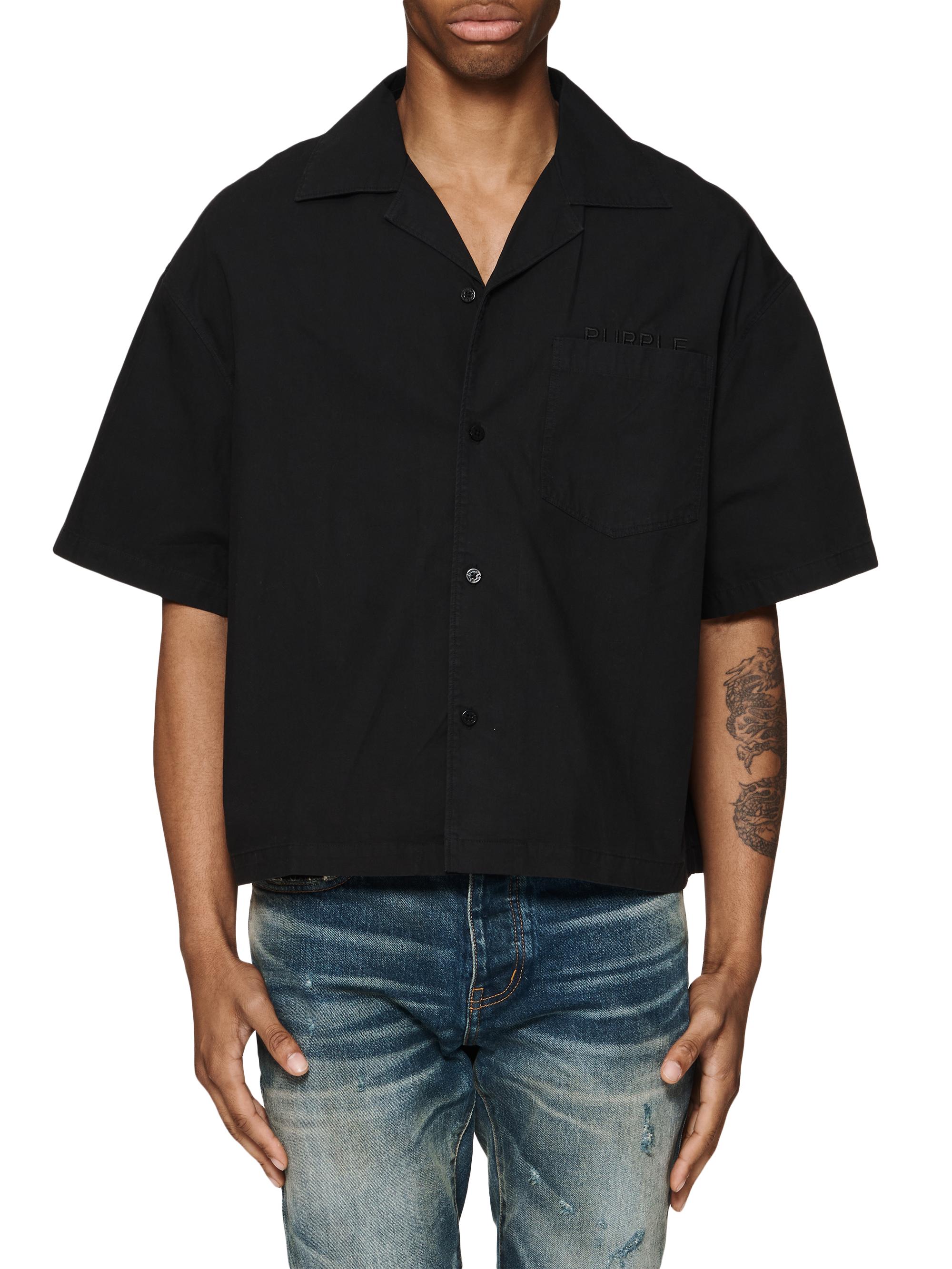 Frame Short-Sleeve Leather Shirt | Saks Fifth Avenue