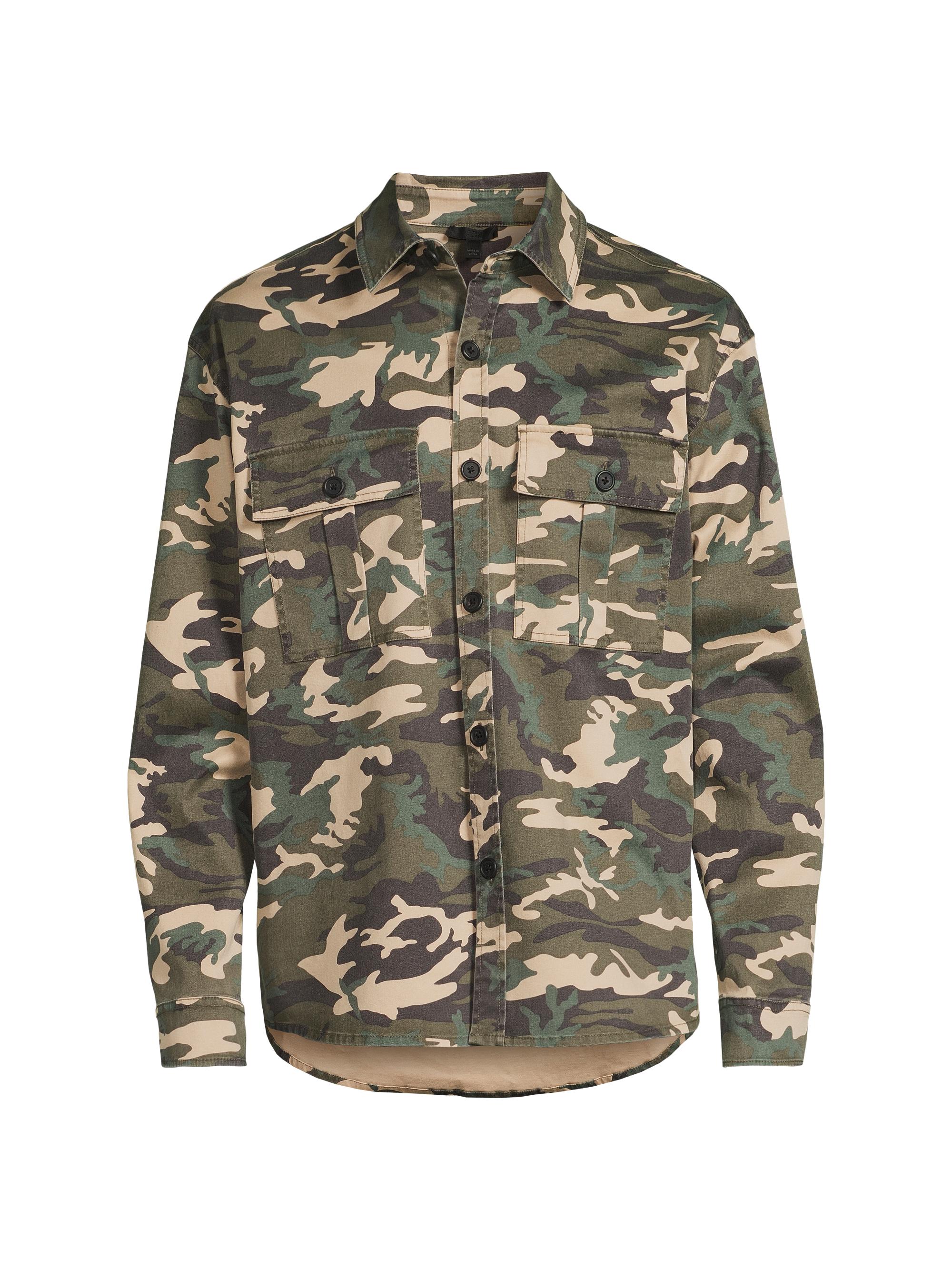 ATM Anthony Thomas Melillo Men's Camouflage Cotton Shirt Jacket - Classic Camo