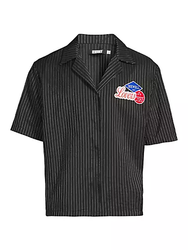 Ink Never Dries Crinkle Lovers Patch Short-Sleeve Shirt