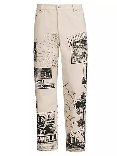 Ink Never Dries All Seeing Print Pants