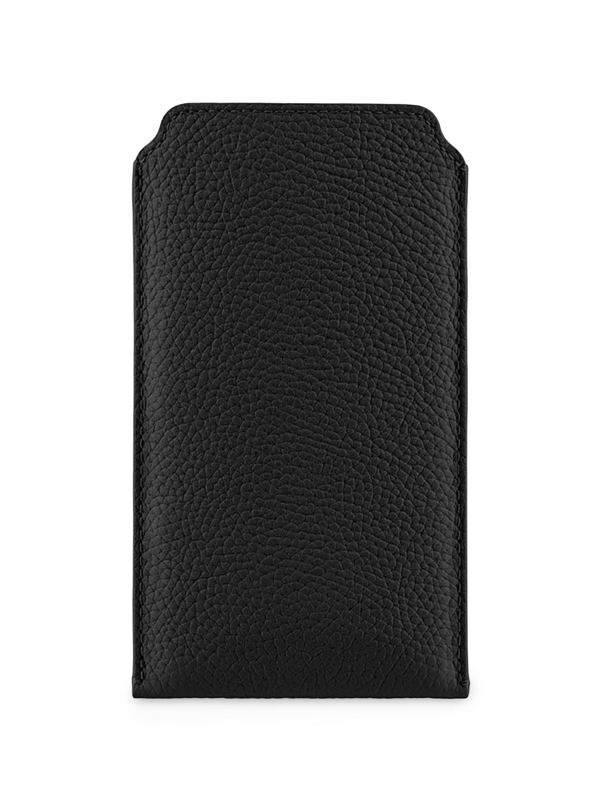 Maison de Sabre Leather Sunglasses Sleeve - Black Caviar | Thumbnail 4