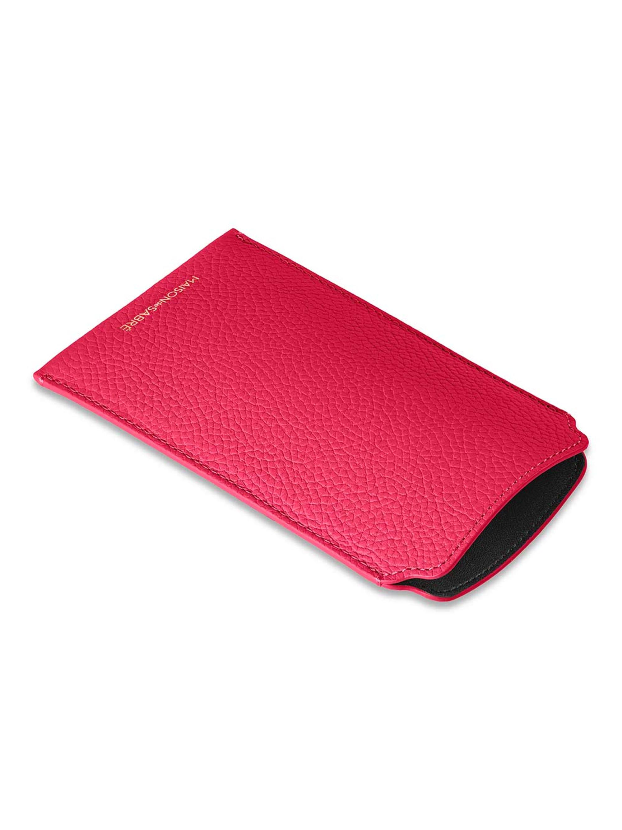 Maison de Sabre Leather Sunglasses Sleeve - Shibuya Fuschia | Thumbnail 5