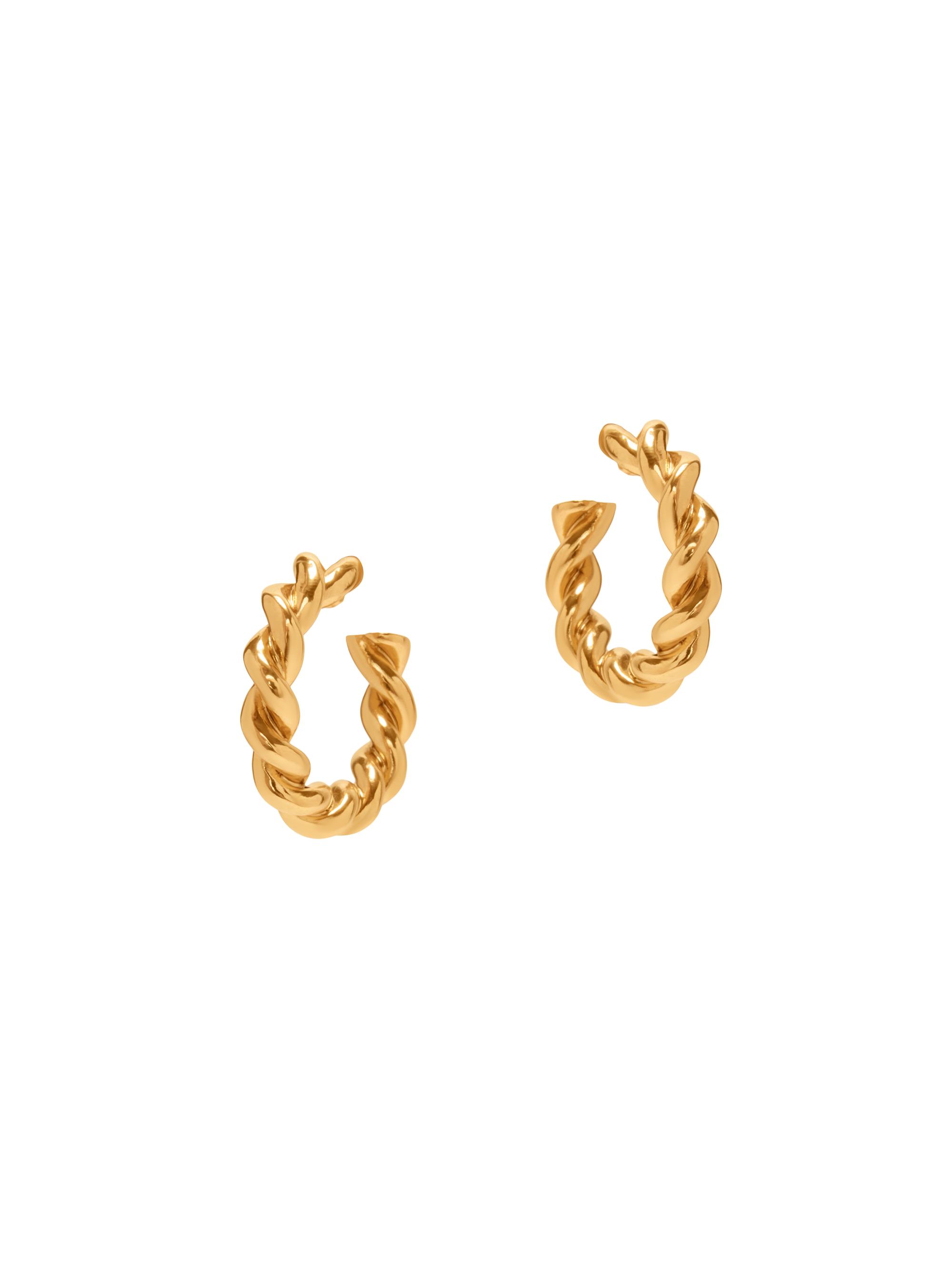Oscar de la Renta Women's Goldtone Rope Hoop Earrings - Gold