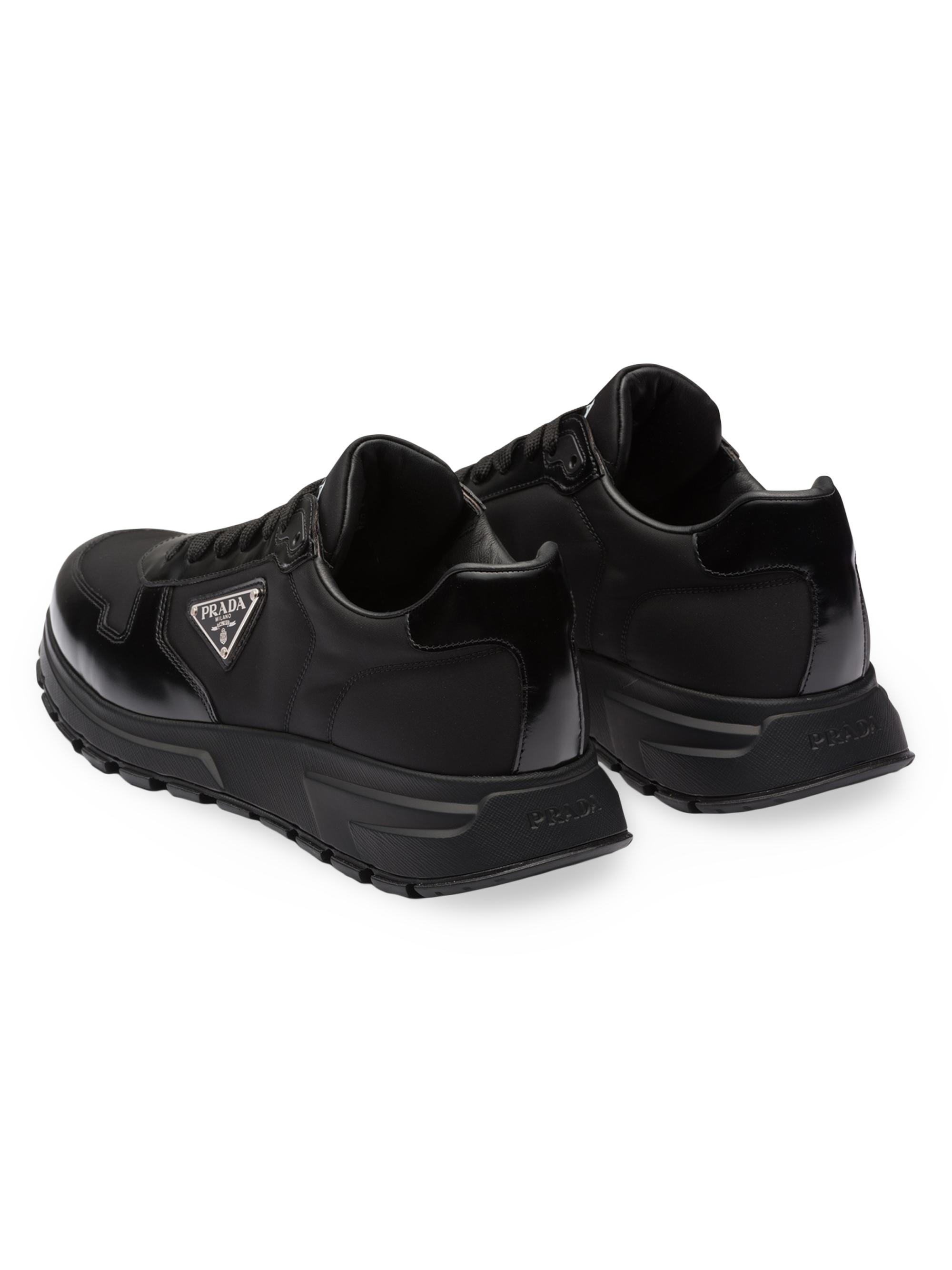 Prada Re-Nylon and Brushed Leather Sneakers | Saks Fifth Avenue