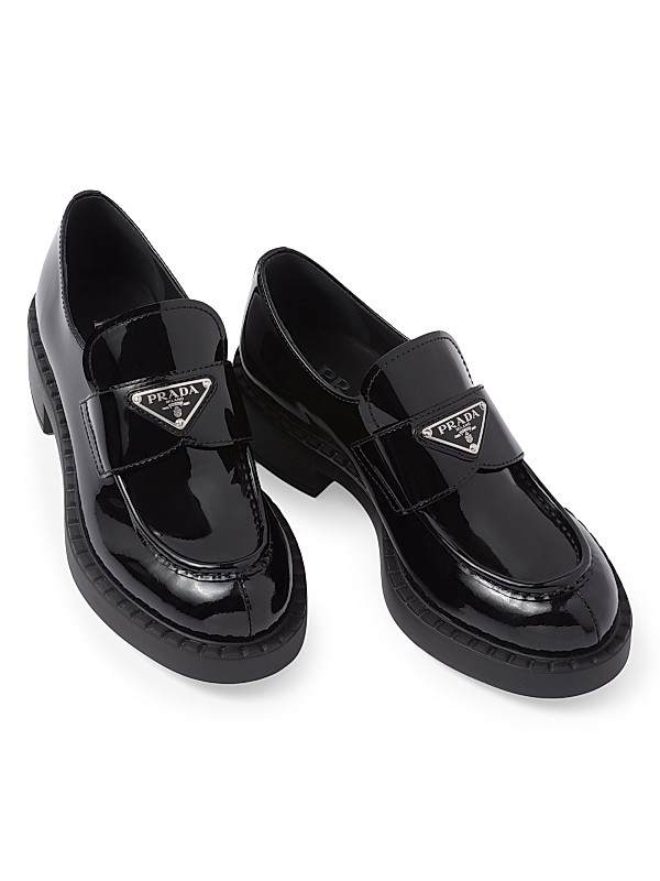 Shop Prada Chocolate Patent Leather Loafers | Saks Fifth Avenue Shop Prada Chocolate Patent Leather Loafers | Saks Fifth Avenue