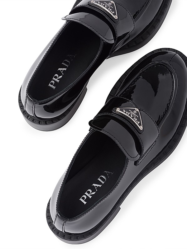 Shop Prada Chocolate Patent Leather Loafers | Saks Fifth Avenue Shop Prada Chocolate Patent Leather Loafers | Saks Fifth Avenue