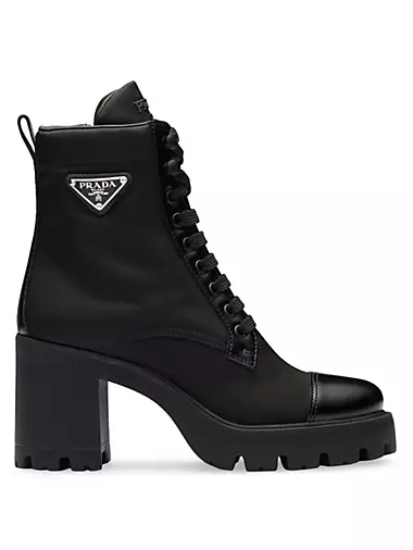 1460 Women's Buckle Pull Up Leather Lace Up Boots, Black