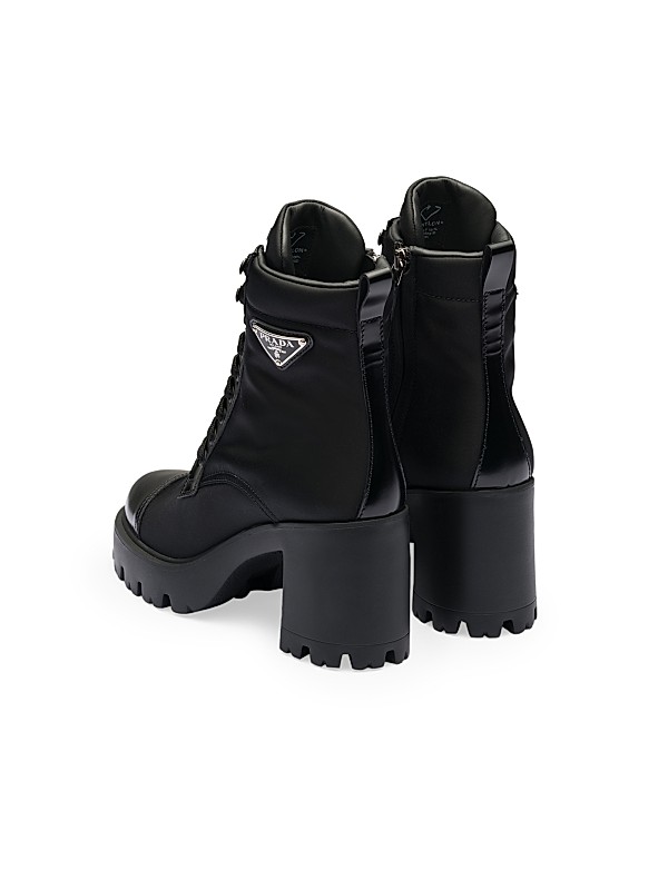 Shop Prada Re-Nylon and Leather Booties | Saks Fifth Avenue Shop Prada Re-Nylon and Leather Booties | Saks Fifth Avenue