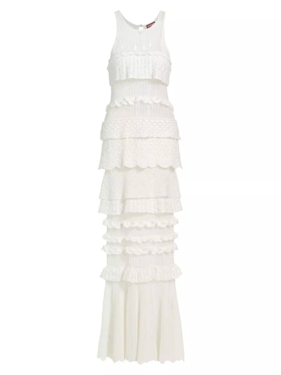 Shop Staud Loren Fit & Flare Minidress | Saks Fifth Avenue