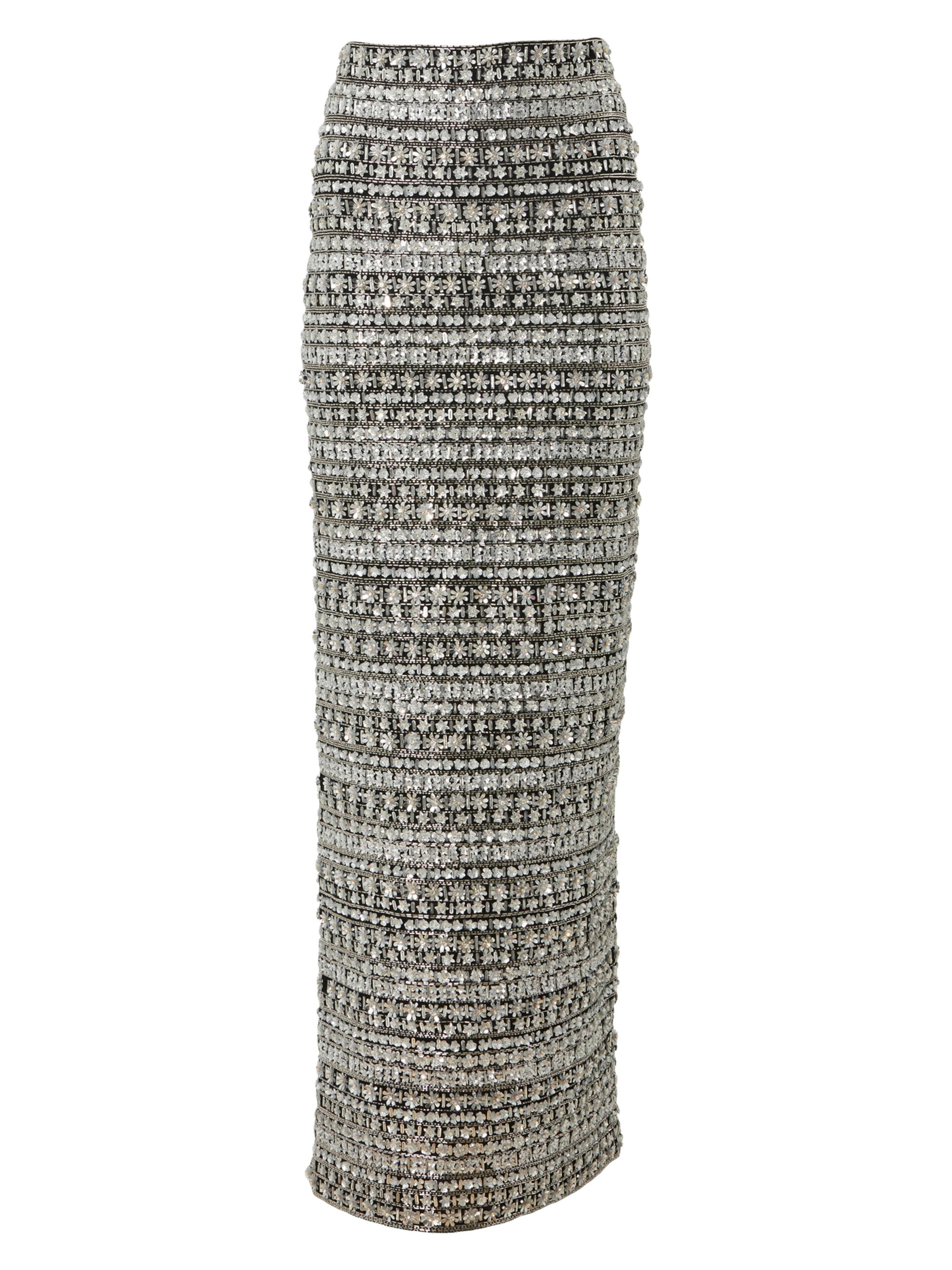 Carolina Herrera Women's Embellished Maxi Skirt - Black Multi