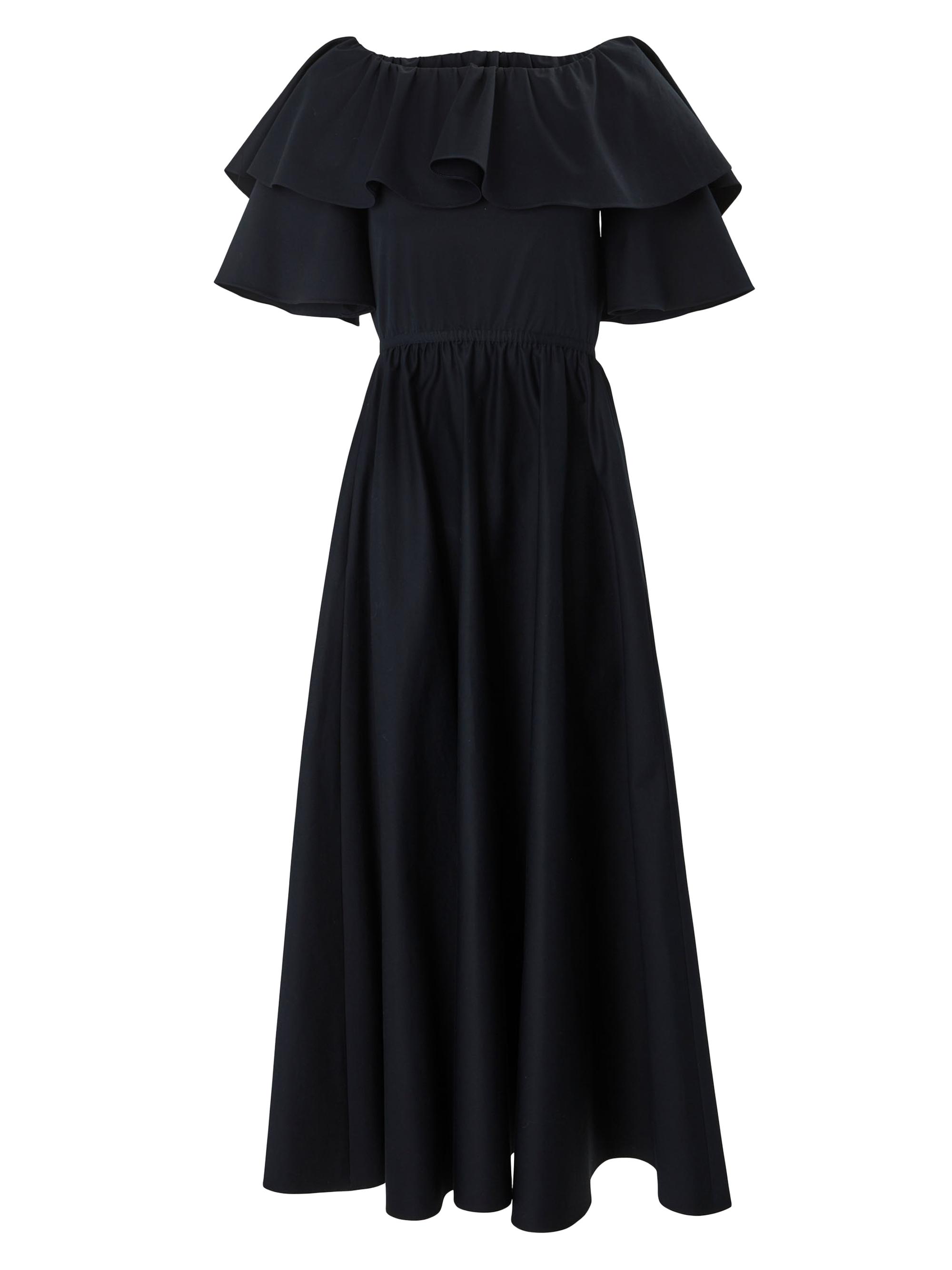 Carolina Herrera Stretch-Cotton Wide-Sleeve Midi-Shirtdress | Saks