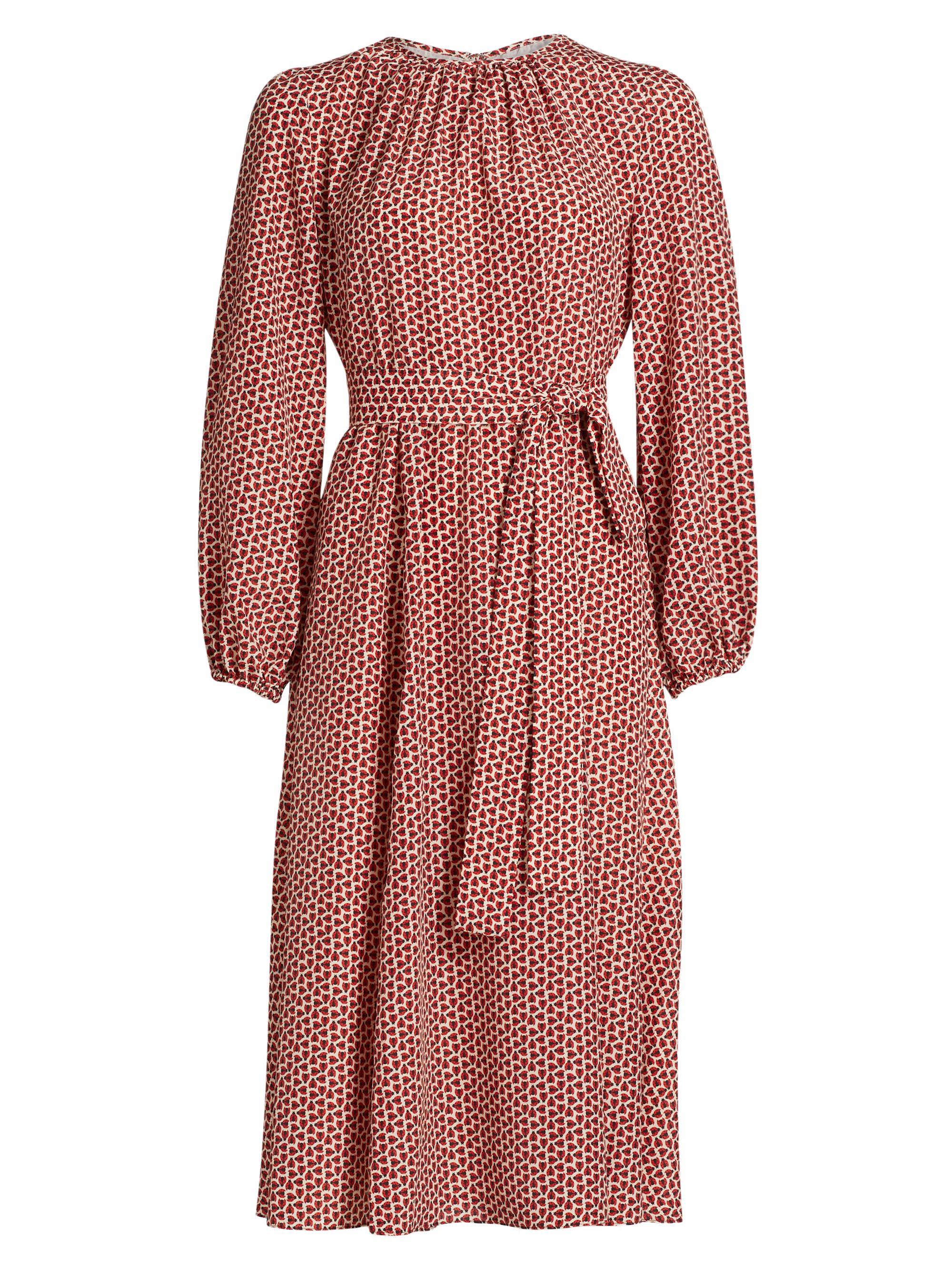 Carolina Herrera Women's Ladybug Belted Midi-Dress - Ecru Multi