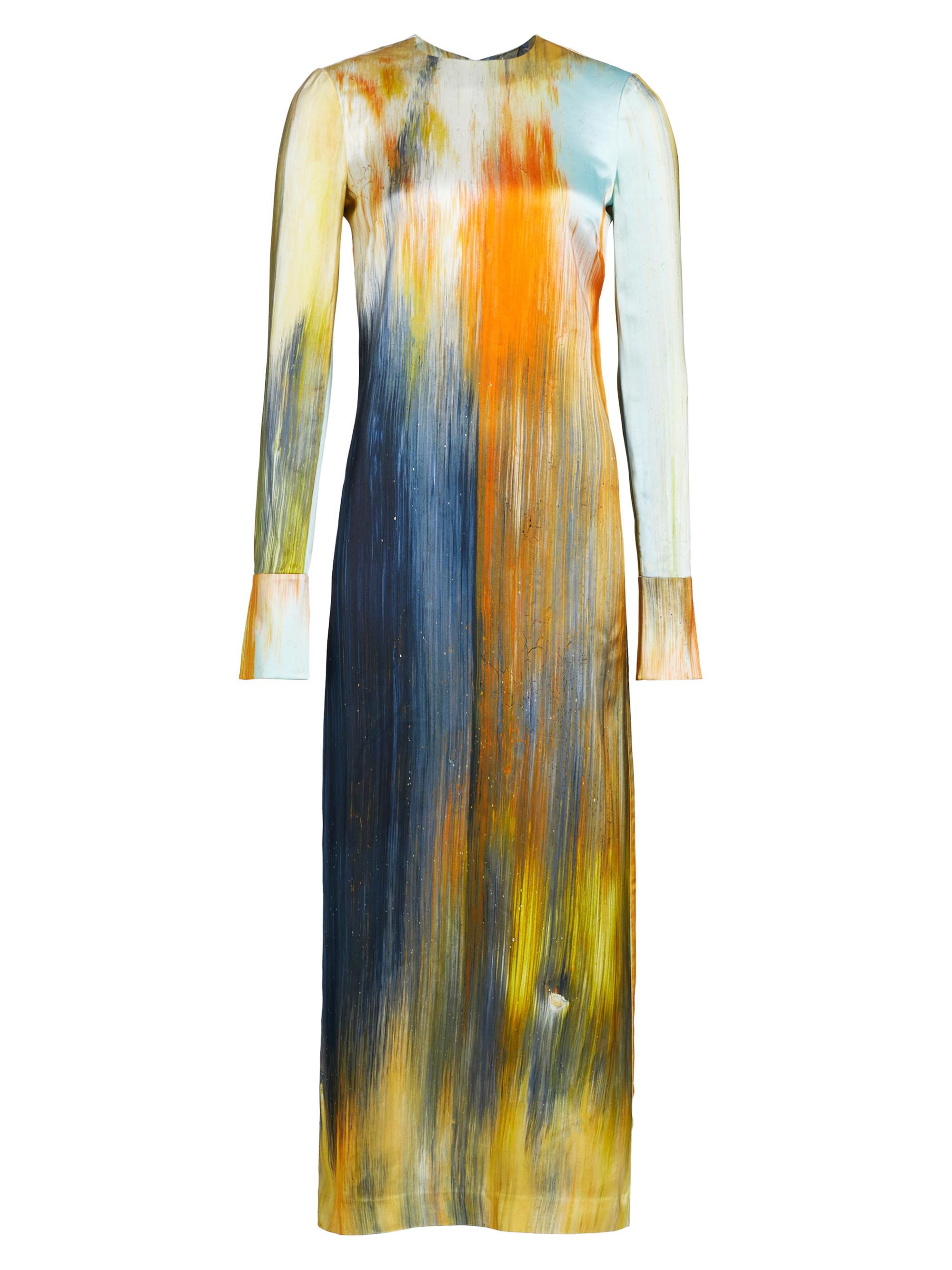 Oscar de la Renta Women's Abstract Marocaine Midi-Dress - Calendula Multi